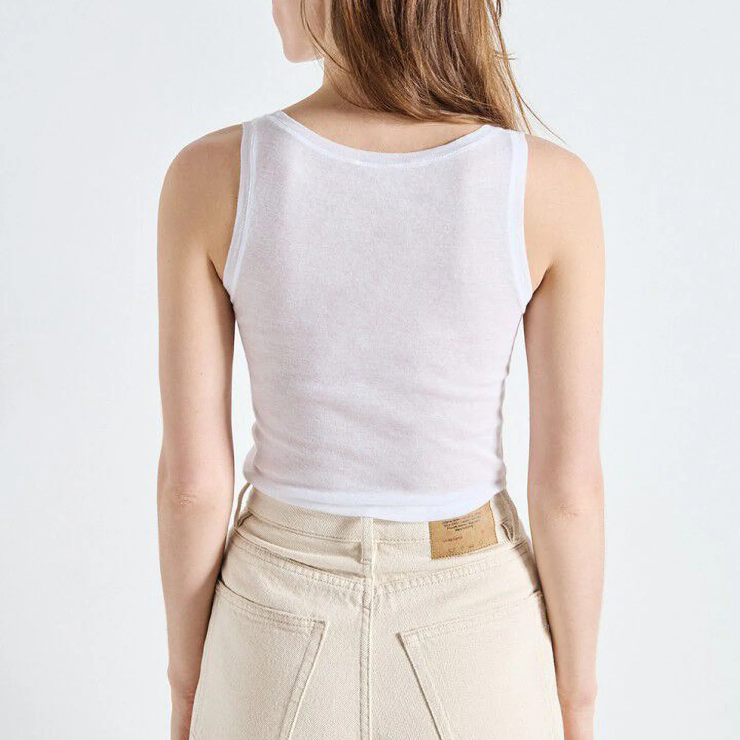 AMERICAN VINTAGE Massachusetts Vest in White - Image 3