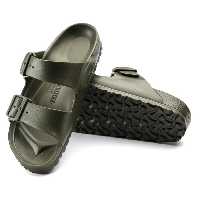 BIRKENSTOCK Mens Arizona EVA Sandals in Khaki - Image 3