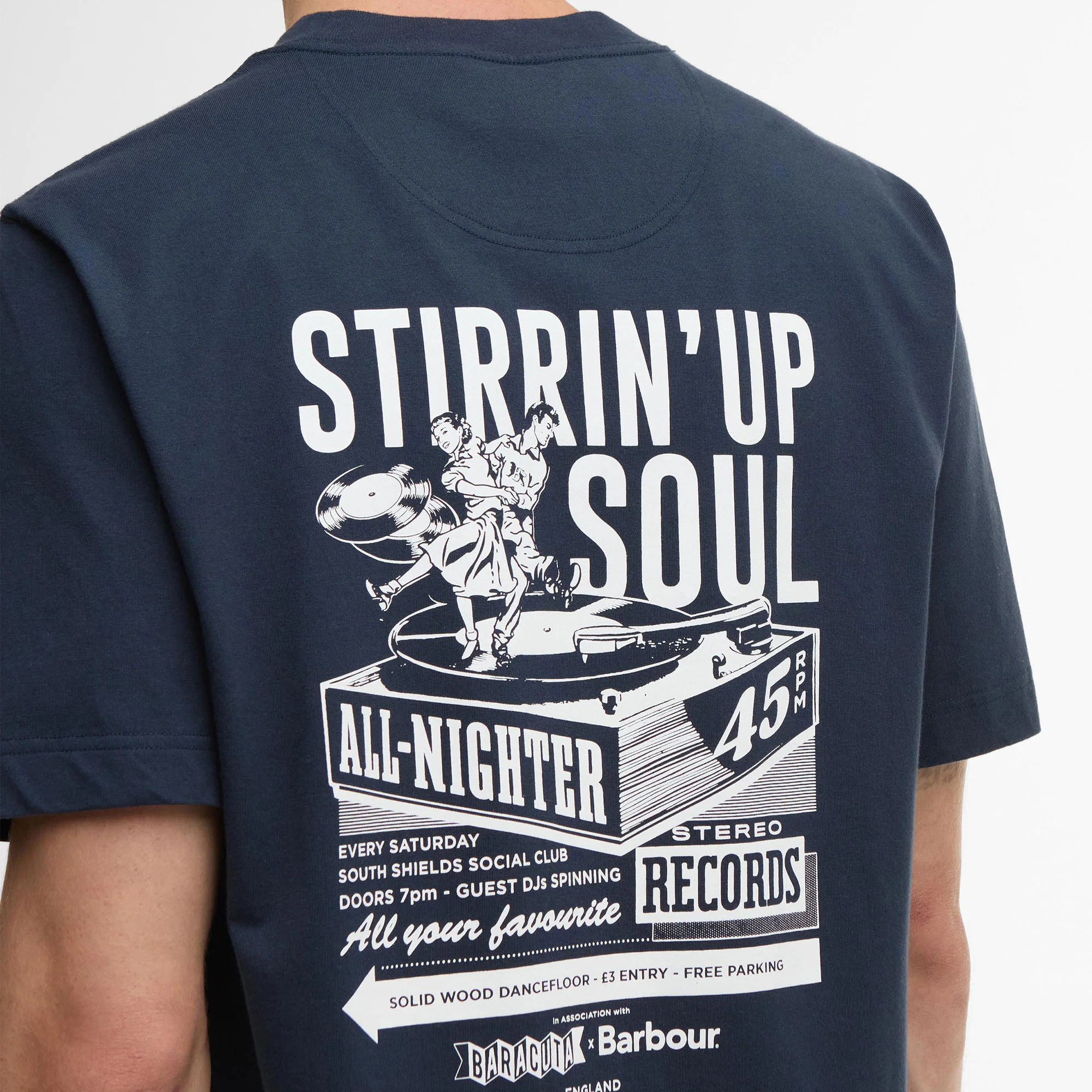 BARBOUR Baracuta T-Shirt in Navy - Image 5