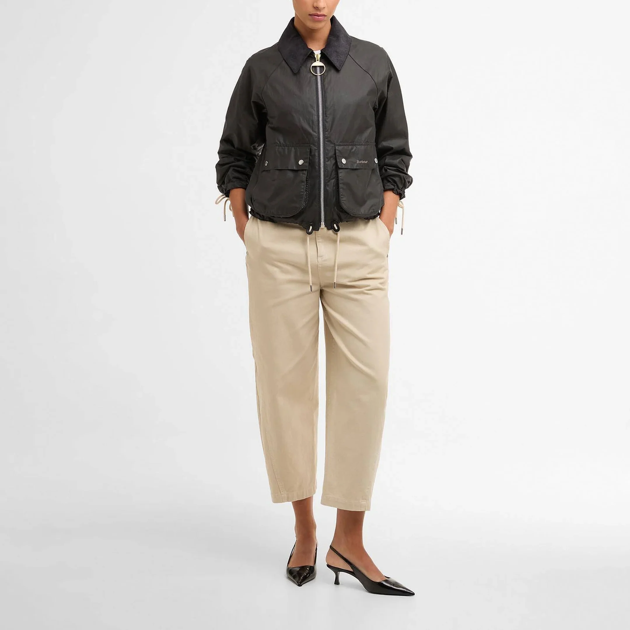 BARBOUR Marron Wax Jacket in Grey - Image 2