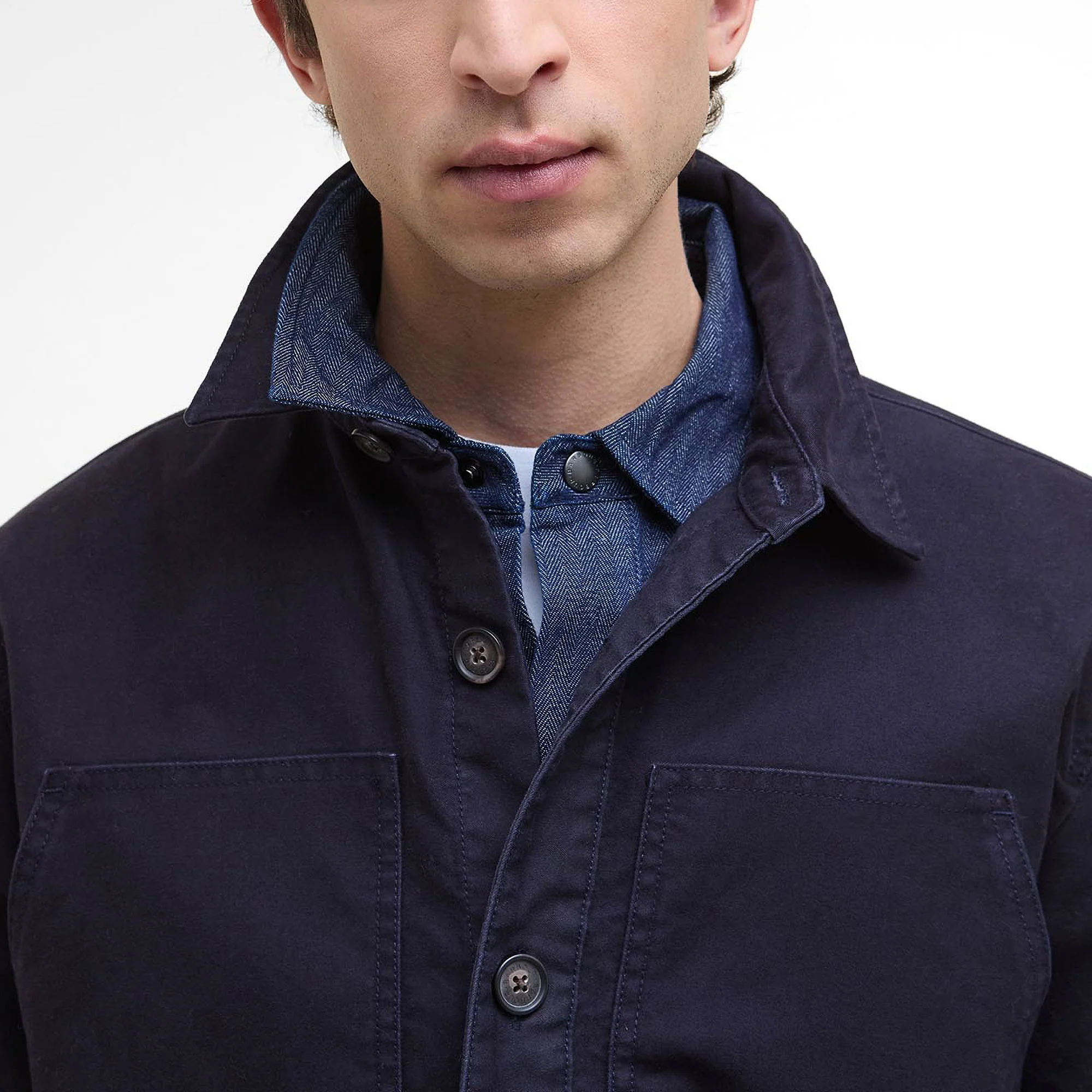 BARBOUR Newbirch Overshirt in Navy - Image 4