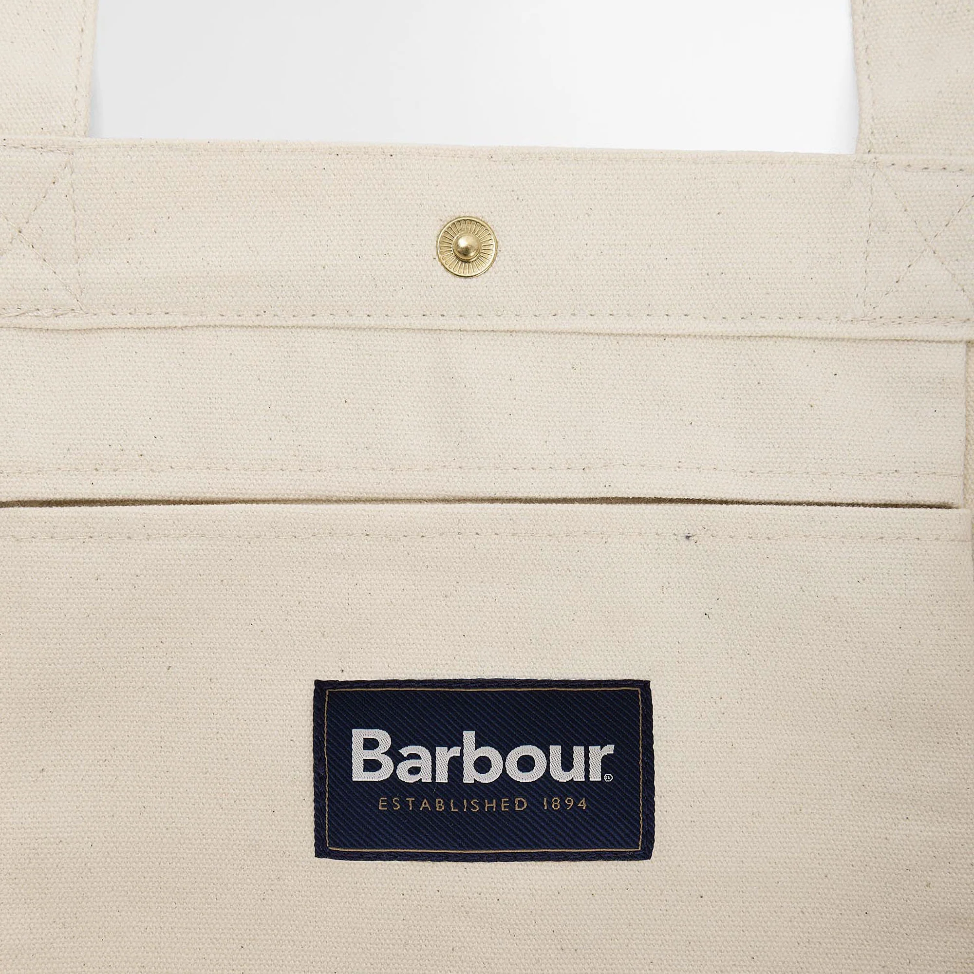 BARBOUR Script Tote Bag in Natural - Image 7