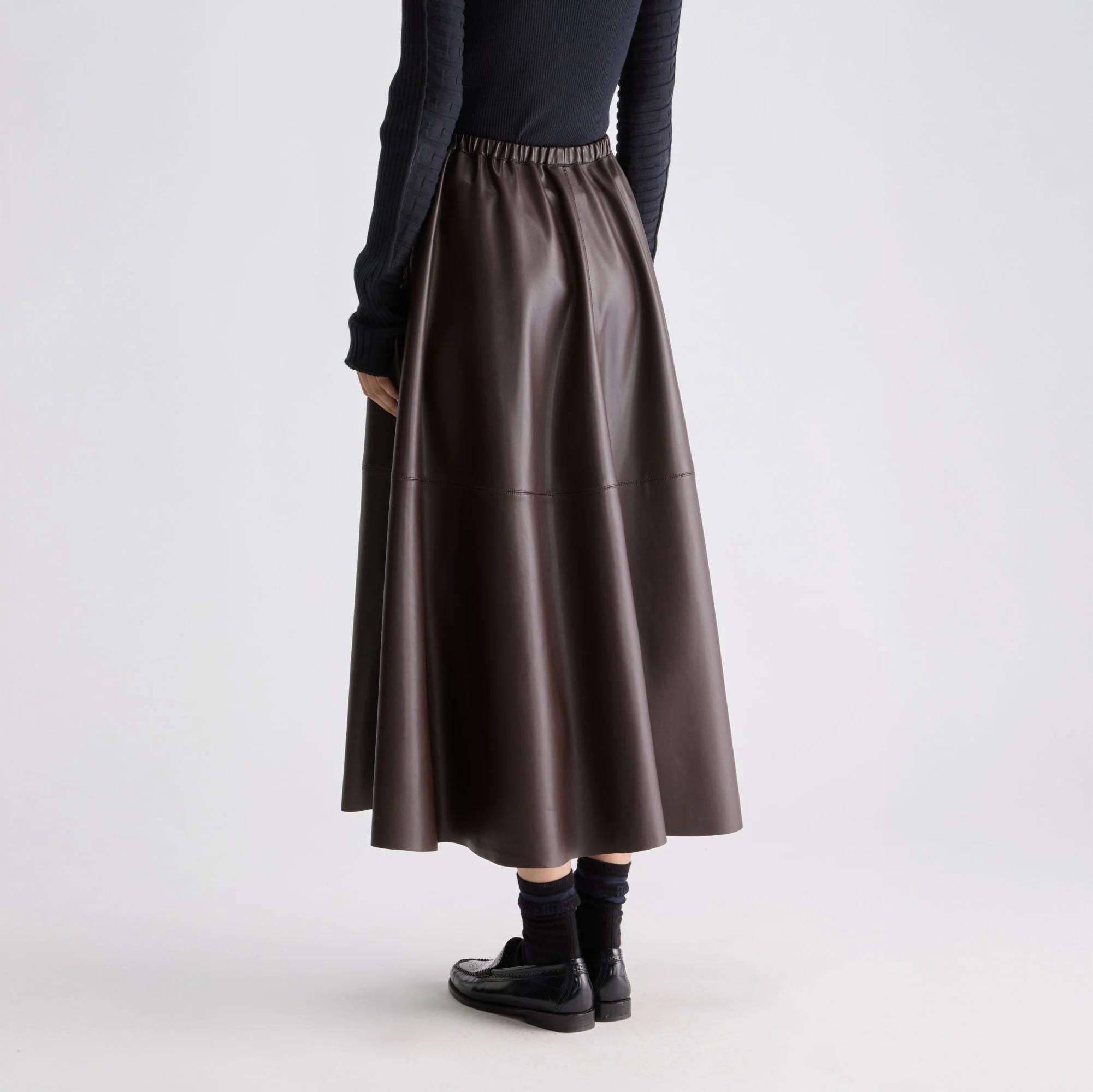 BELLEROSE Hezra Skirt in Dark Roast - Image 3