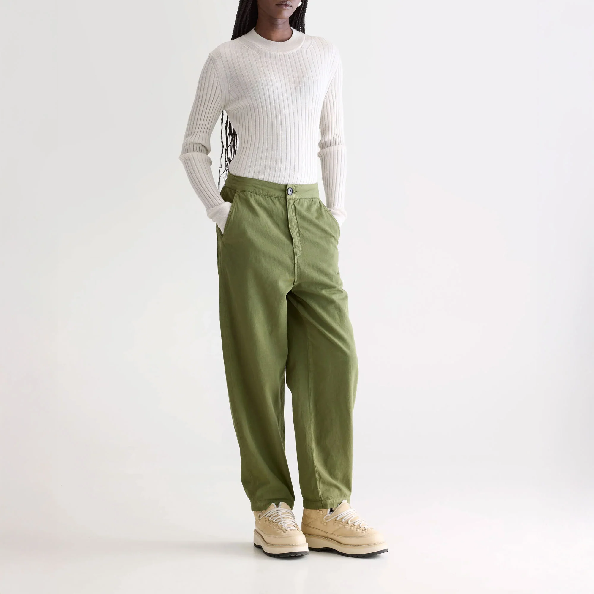BELLEROSE Pasop Trouser in Army - Image 6