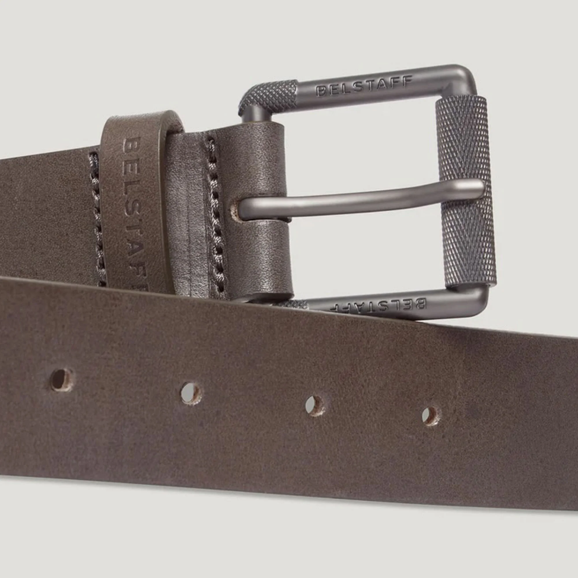 BELSTAFF Roller Buckle Belt in Major/Brown - Image 3