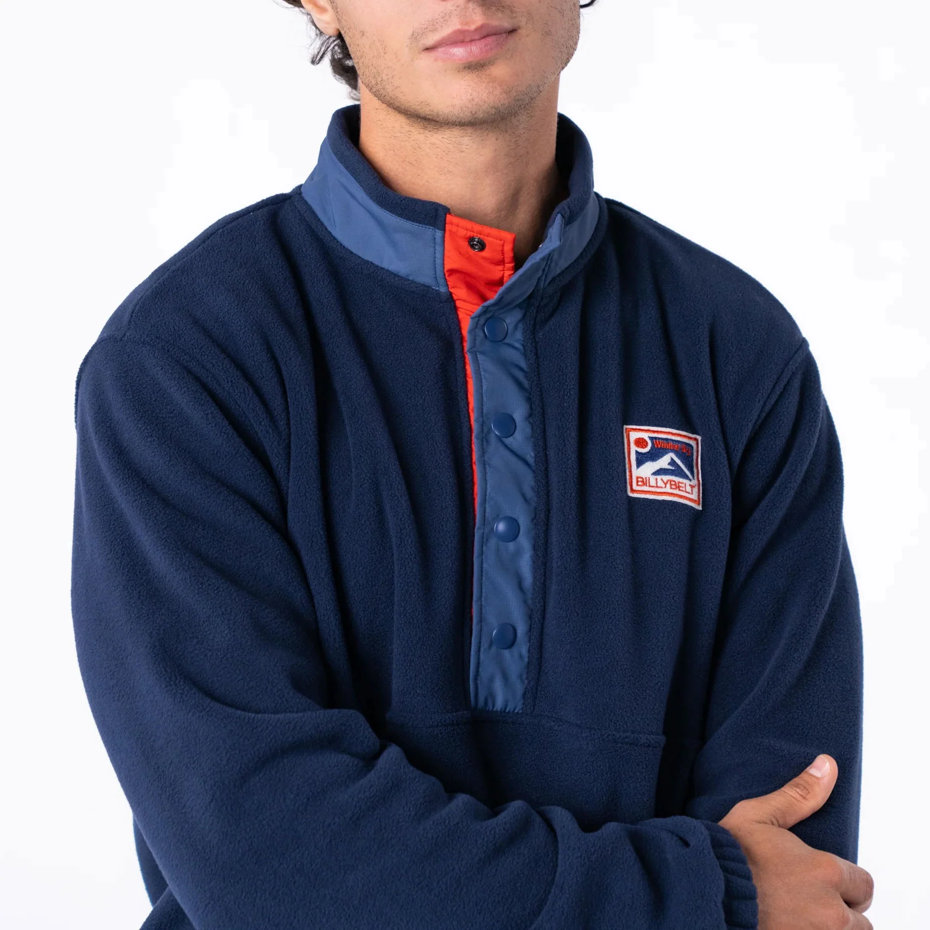 BILLYBELT Unisex Fleece Sweatshirt in Navy - Image 8