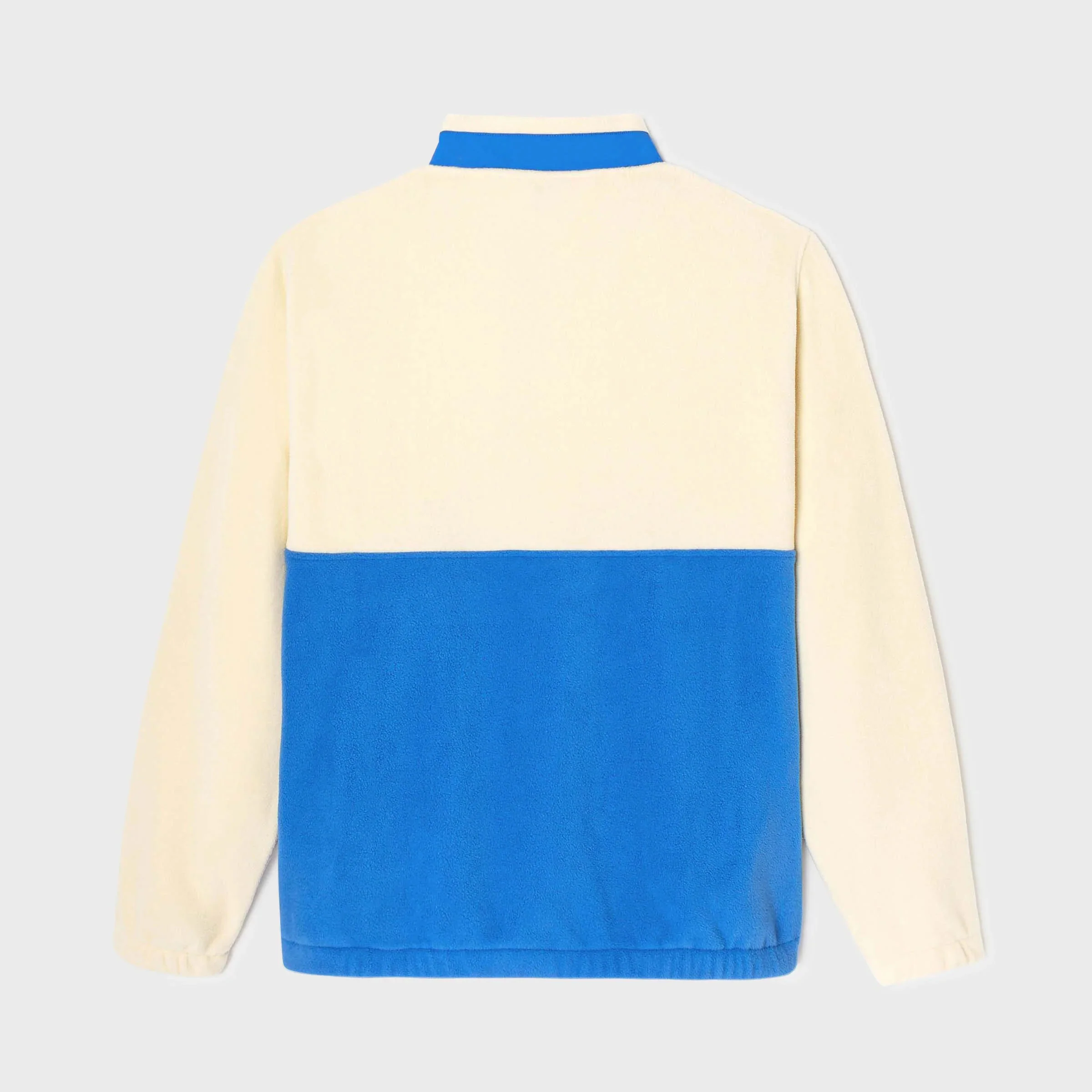BILLYBELT Unisex Fleece Sweatshirt in White and Blue - Image 2