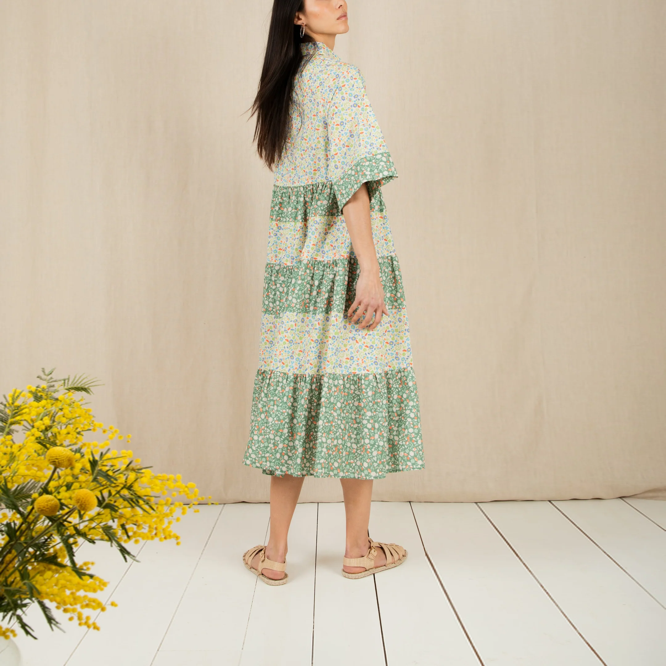 BONTE Vada Dress in Spring Greens - Image 4