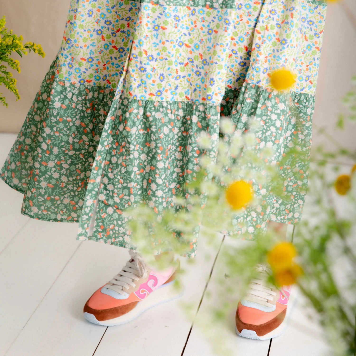 BONTE Vada Dress in Spring Greens - Image 7