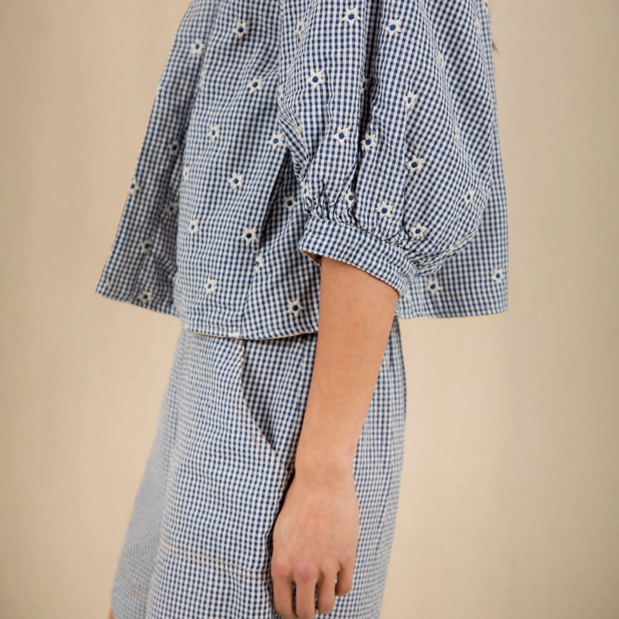 BONTE Vida Reversible Jacket in Navy/Lemon - Image 10
