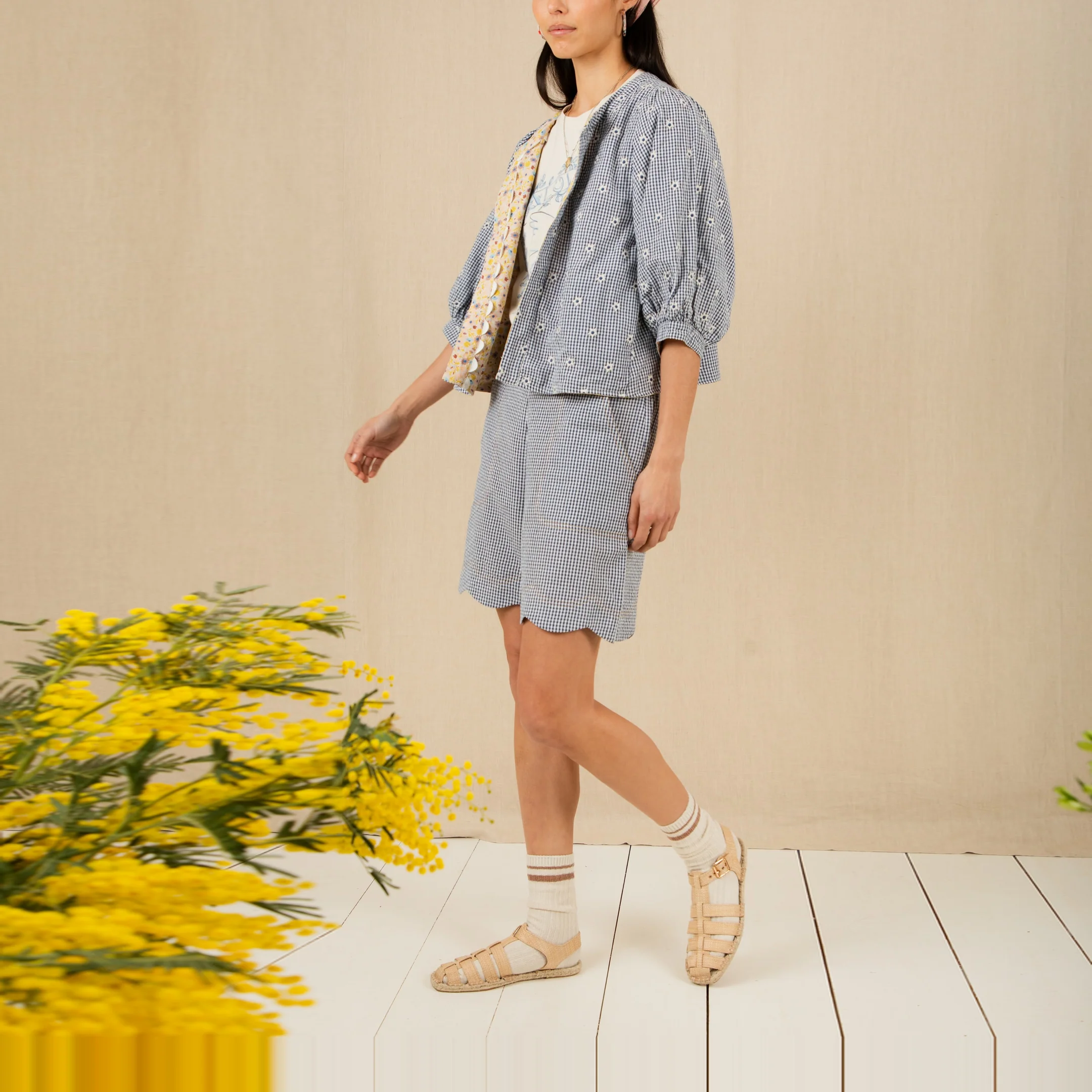 BONTE Vida Reversible Jacket in Navy/Lemon - Image 16
