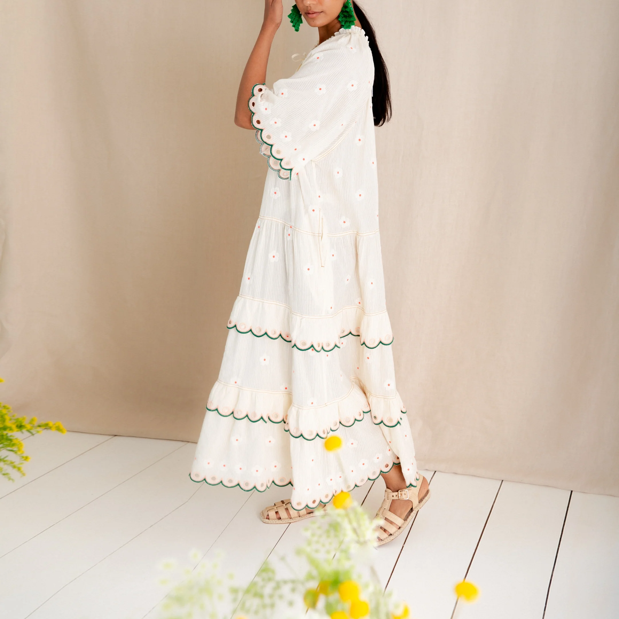 BONTE Winona Dress in Ecru/Multi - Image 8