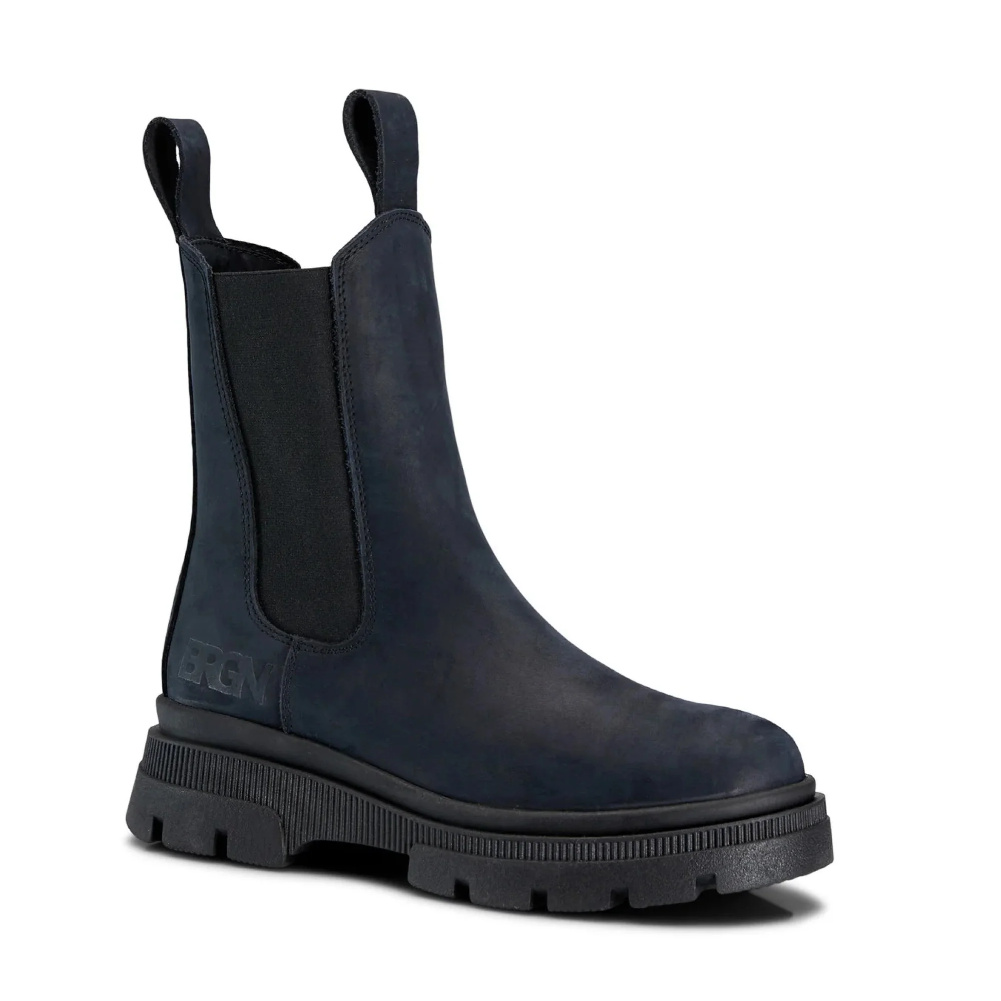 BRGN Chelsea Boot in Dark Navy - Image 2