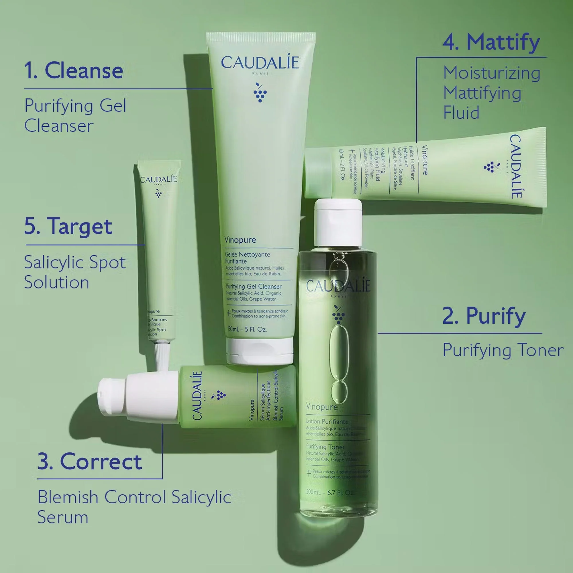 CAUDALIE Vinopure Salicylic Spot Solution - Image 6