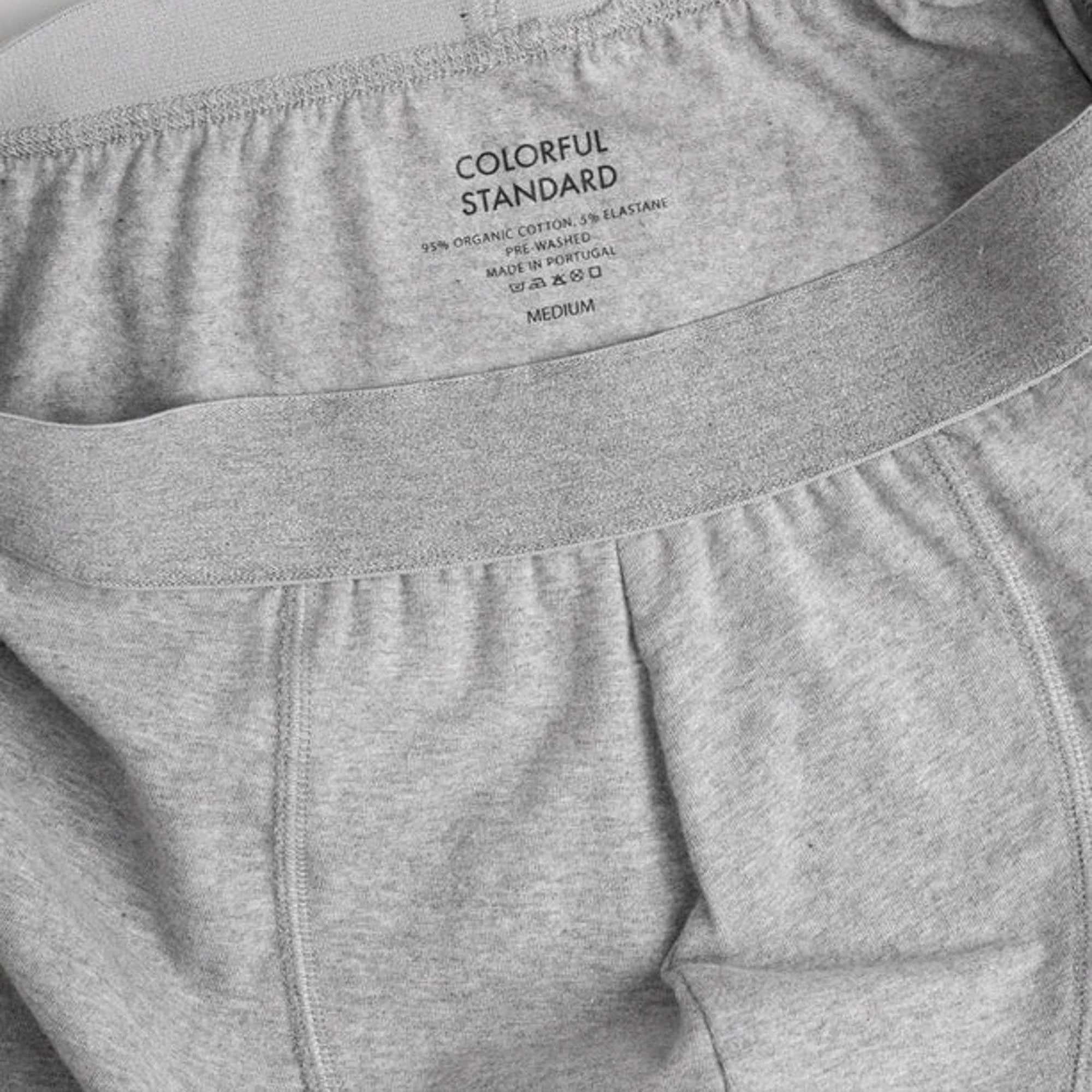 COLORFUL STANDARD Classic Organic Boxer Briefs in Heather Grey - Image 3