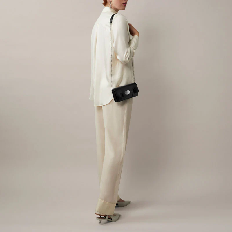 MULBERRY East West Bayswater Clutch Bag in Black - Image 6