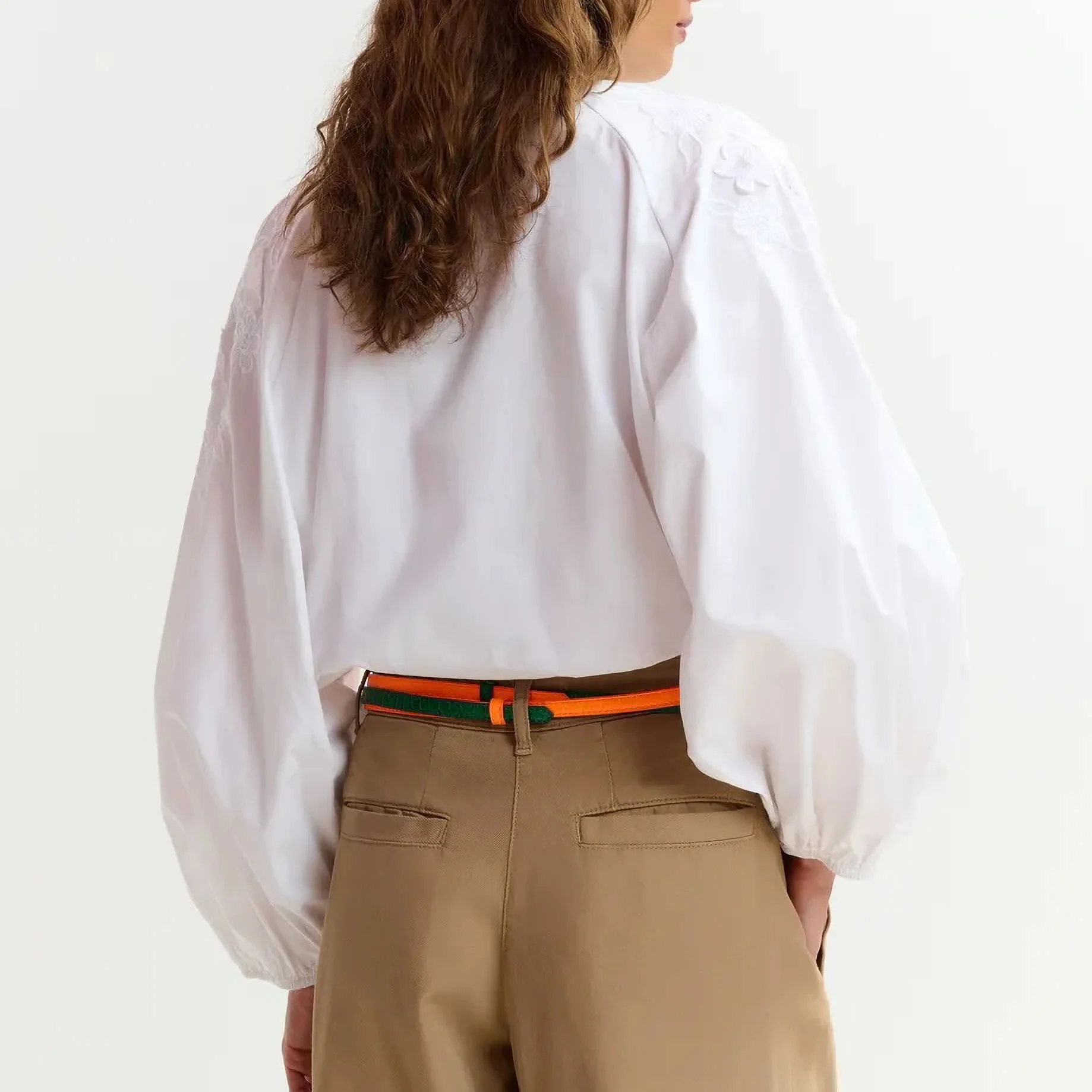 ESSENTIEL ANTWERP Joella Flower Shirt in White - Image 5