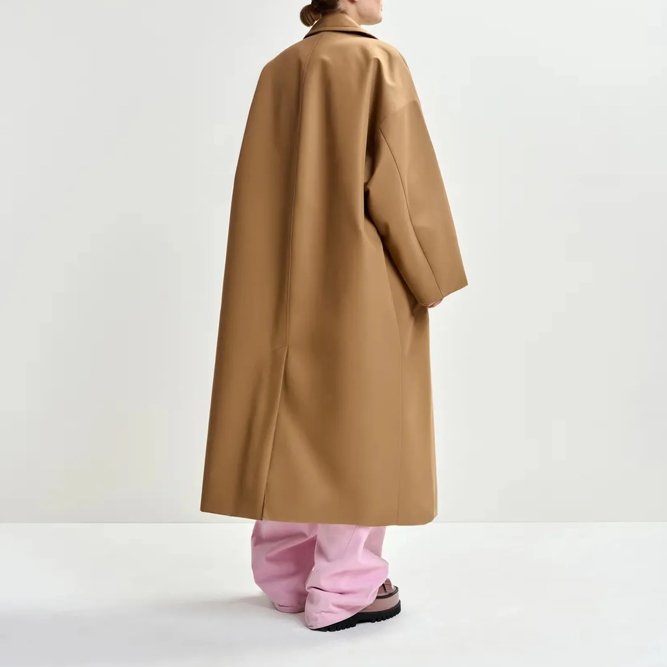 ESSENTIEL ANTWERP Josje Trench Coat in Raw/Sienna - Image 4