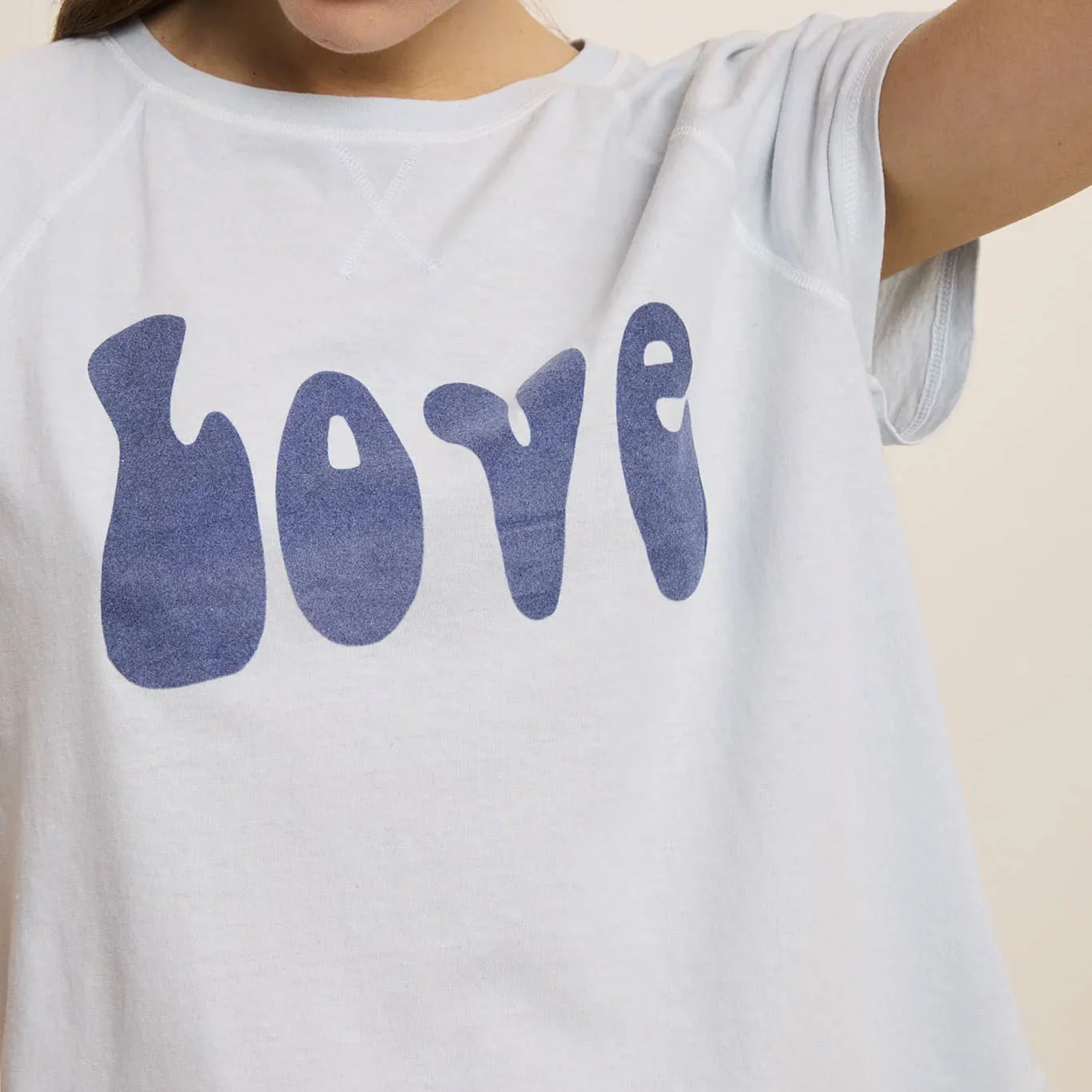 FIVE Love T Shirt in Sky Wave - Image 2