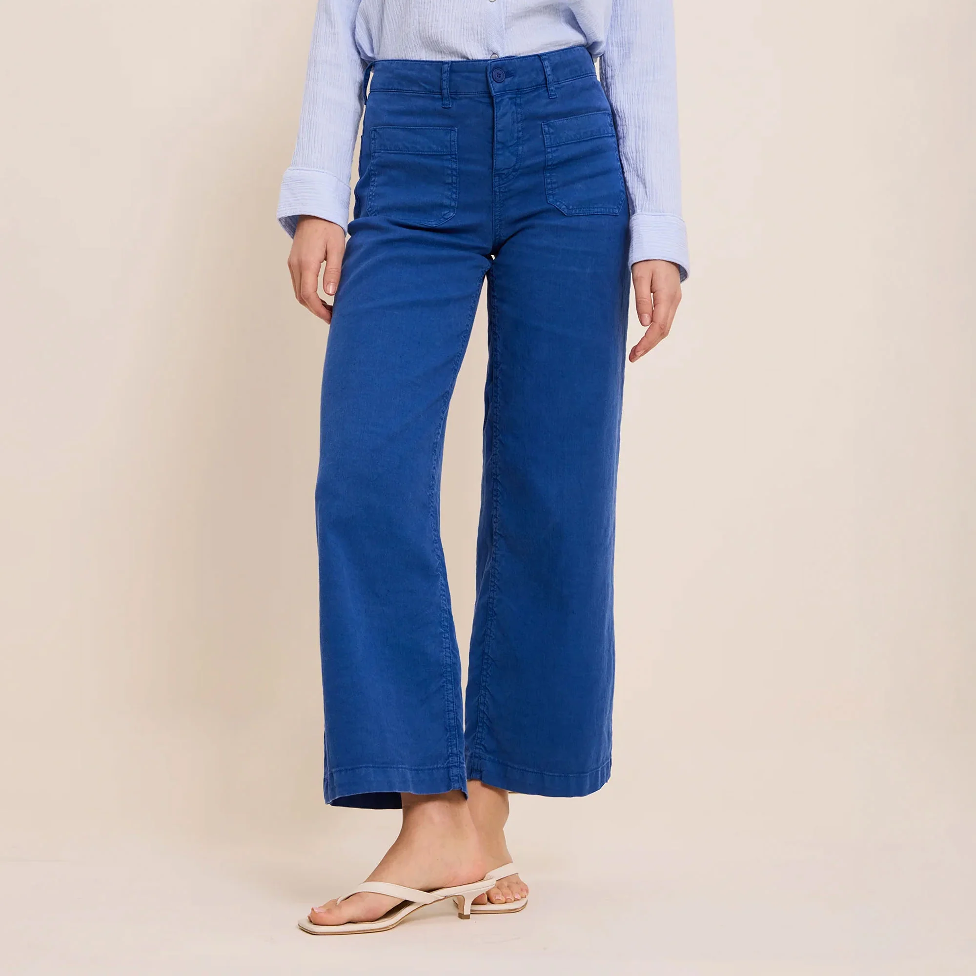 FIVE S Lucia Trousers in Wave - Image 2