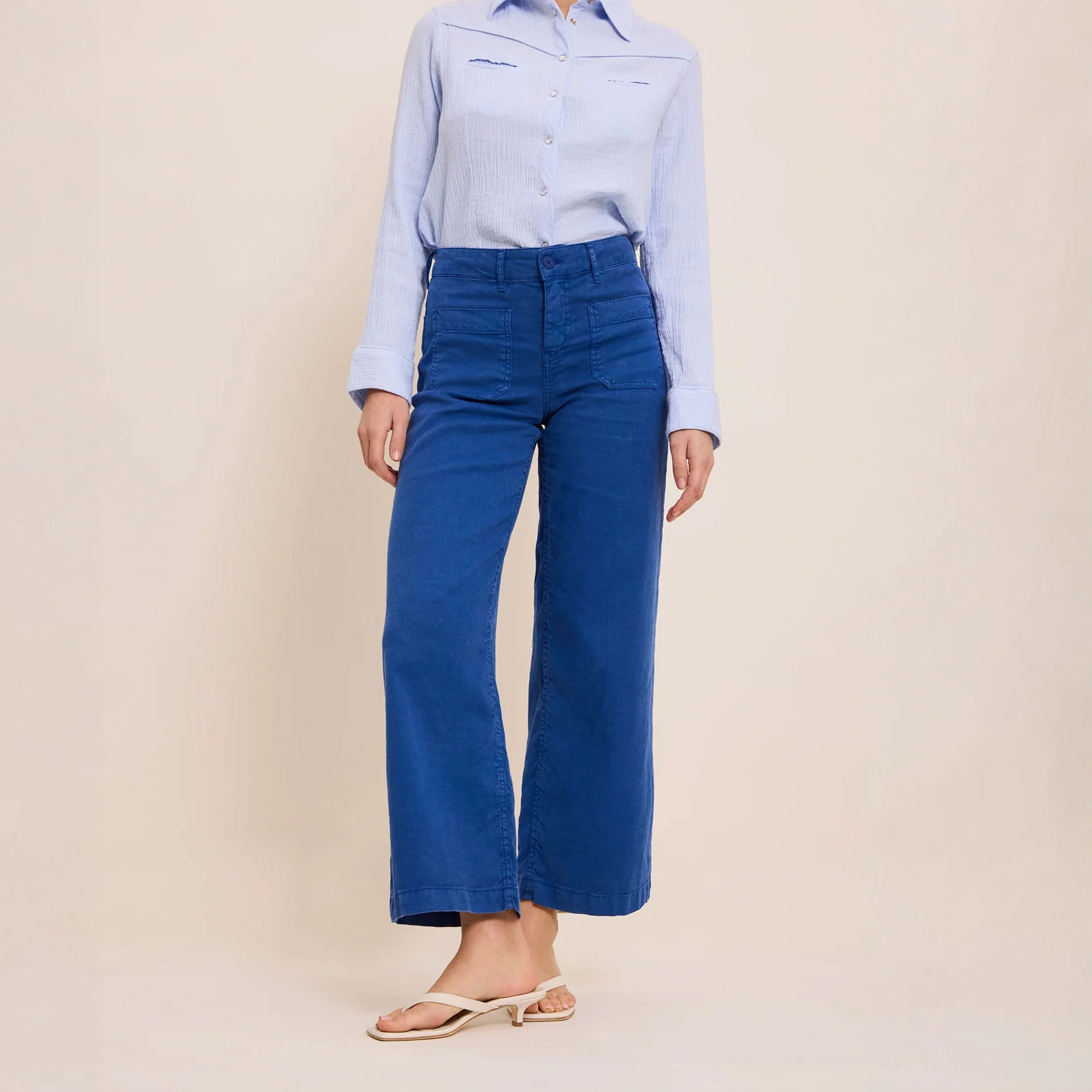 FIVE S Lucia Trousers in Wave - Image 4