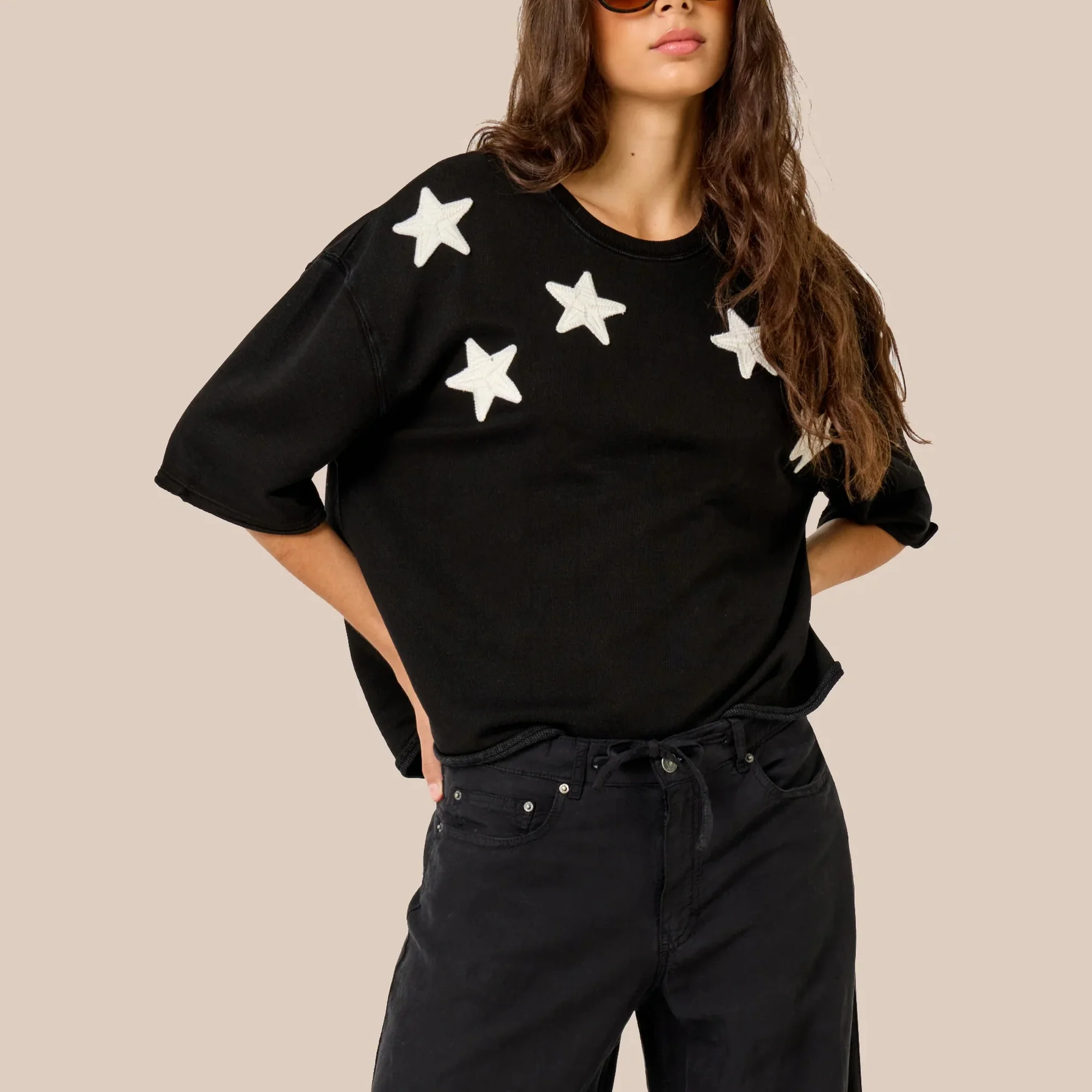 FIVE Star Sweatshirt in Acid Grey - Image 3