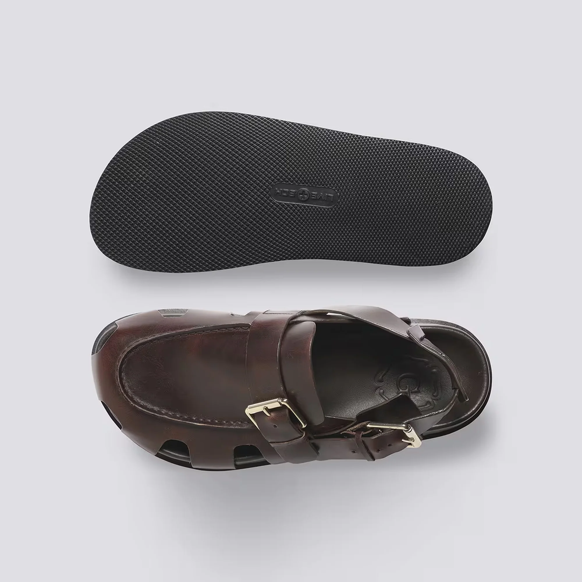 GRENSON Dorrit Pull Up Clogs in Brown - Image 3