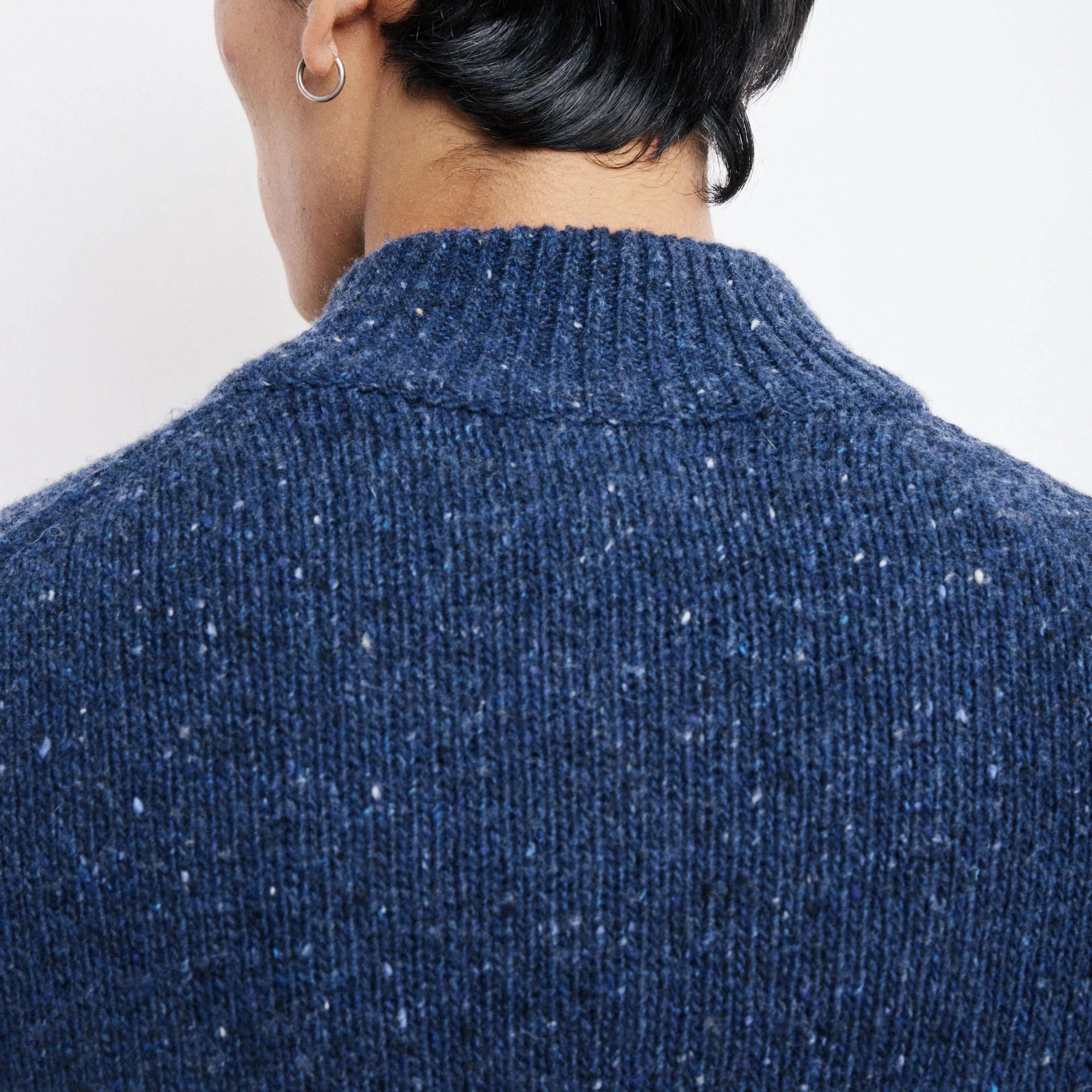 HARTFORD Donegal Trucker Pullover in Indigo - Image 3