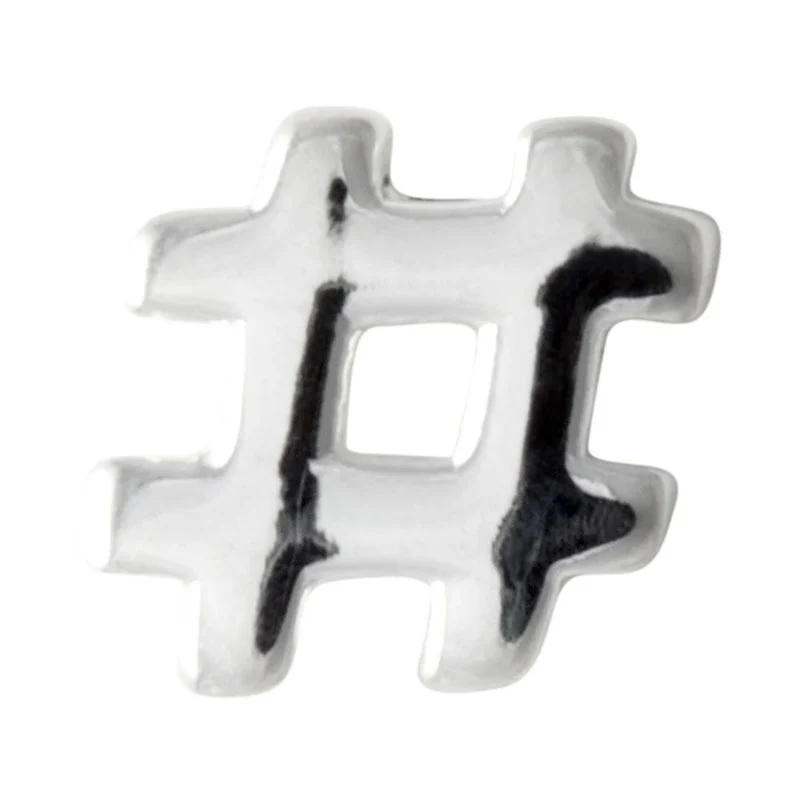 LULU COPENHAGEN Hashtag Earring in Silver