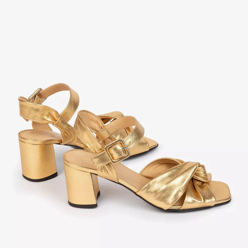 PENELOPE CHILVERS Infinity Metallic Sandal in Gold - Image 2