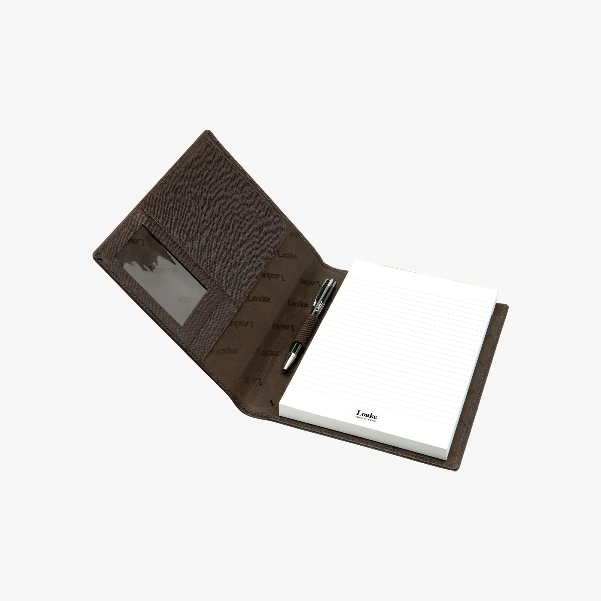 LOAKE Savoy A5 Refillable Leather Notepad & Pen Set - Image 2