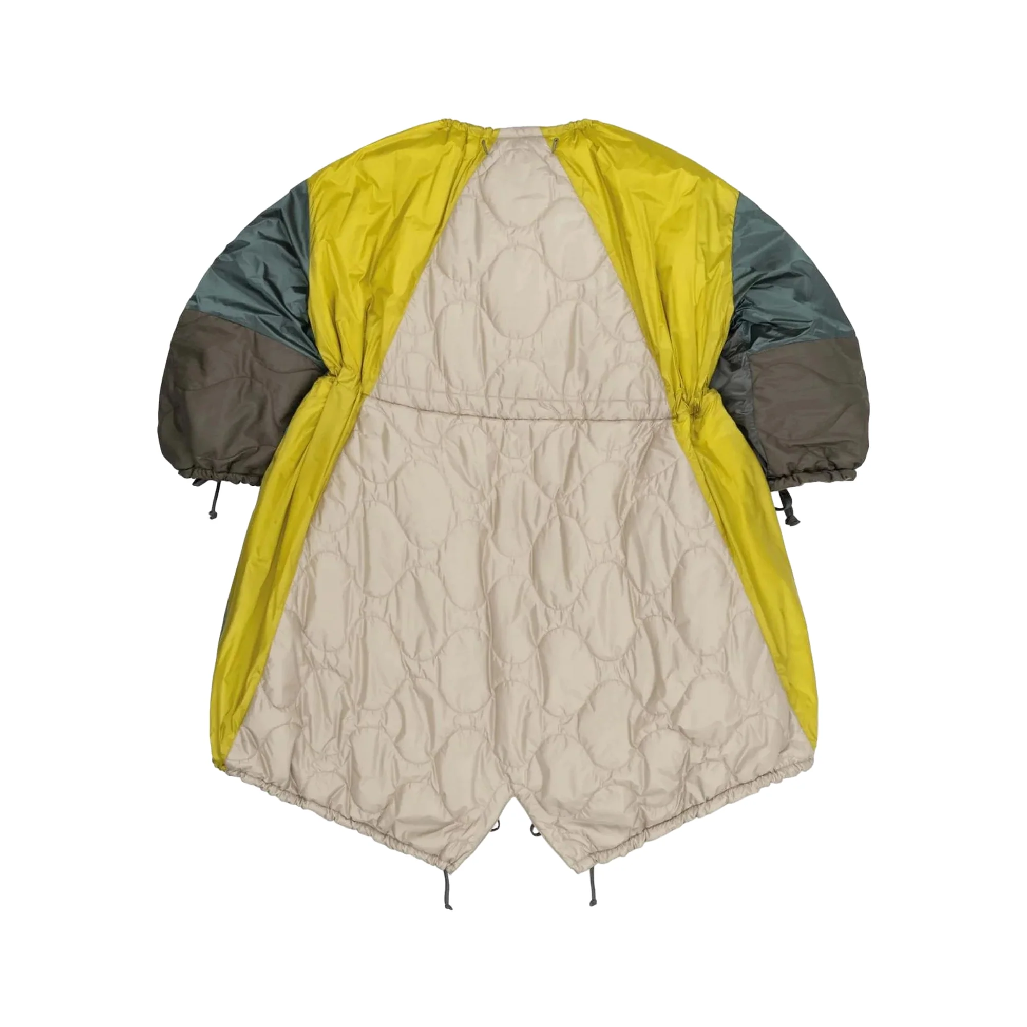 MARFA STANCE Parachute Parka in Mineral Green/Anthracite/Pale Sage Patchwork - Image 7