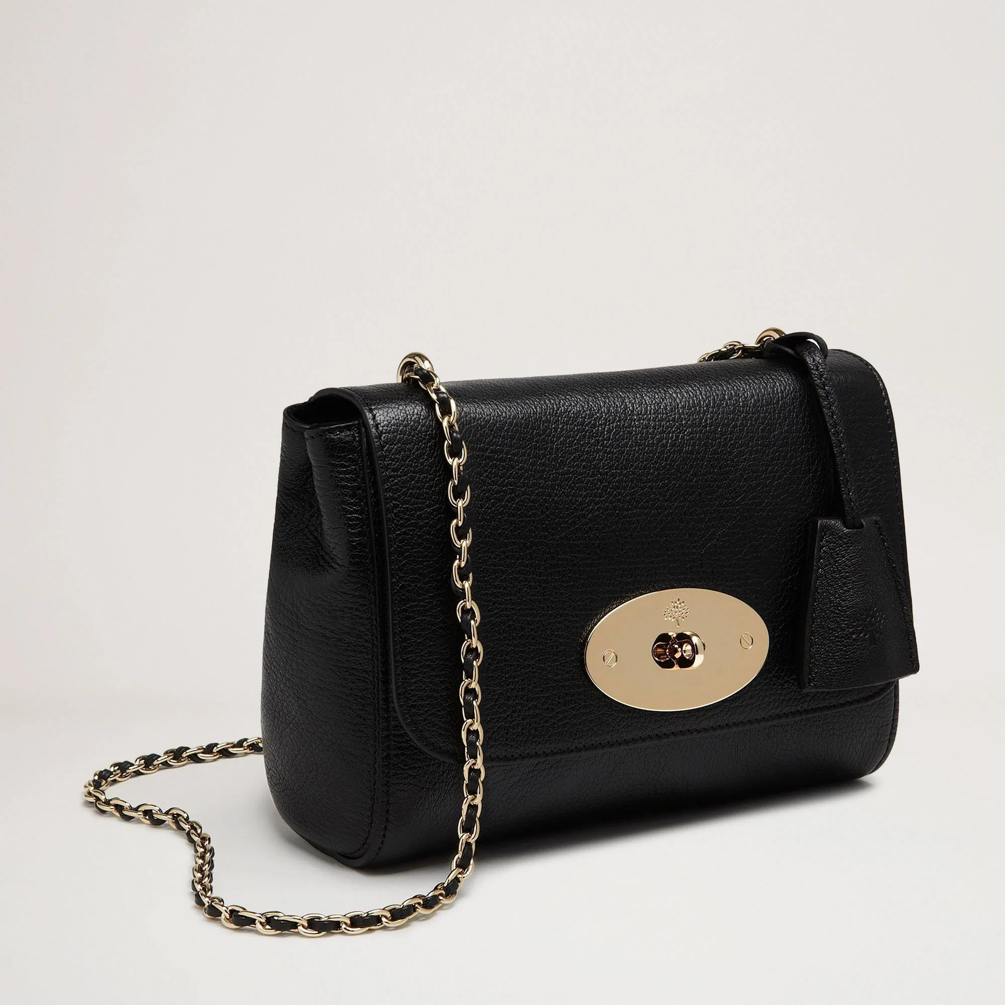 MULBERRY Lily Bag in Black/Gold Glossy Goat - Image 3