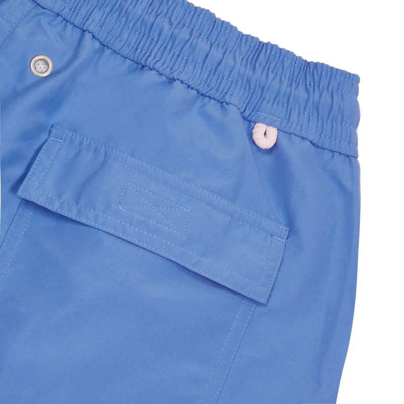 PINK HOUSE MUSTIQUE Plain Swim Shorts in Regatta Blue - Image 6