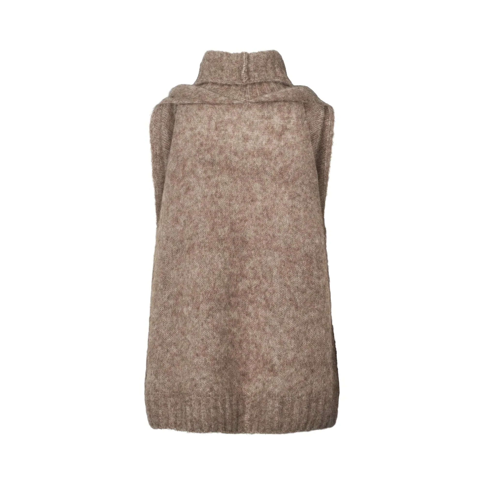 RABENS SALONER Aifa Halterneck Top in Mushroom - Image 10