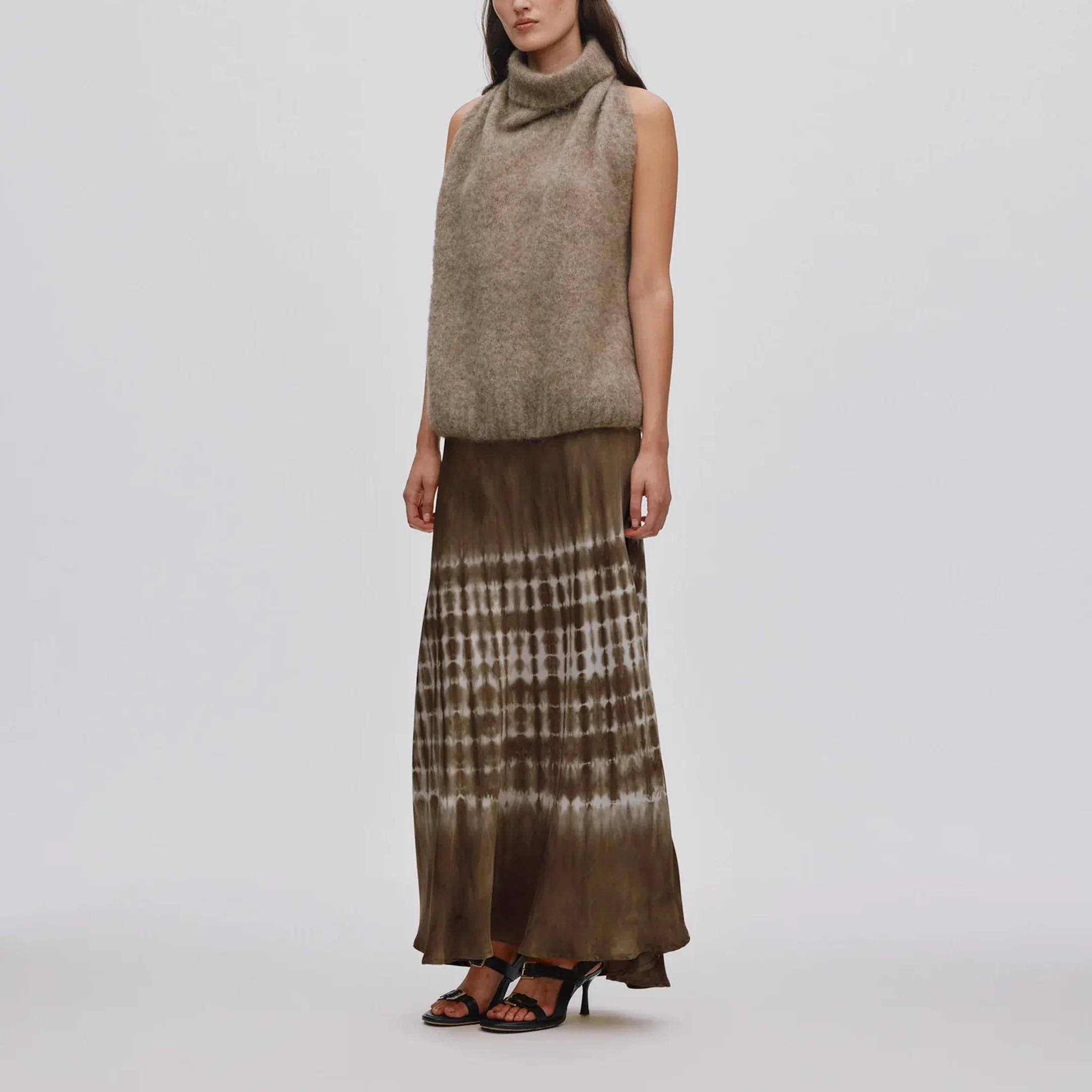 RABENS SALONER Willie A Line Skirt in Dry/Mocha - Image 3