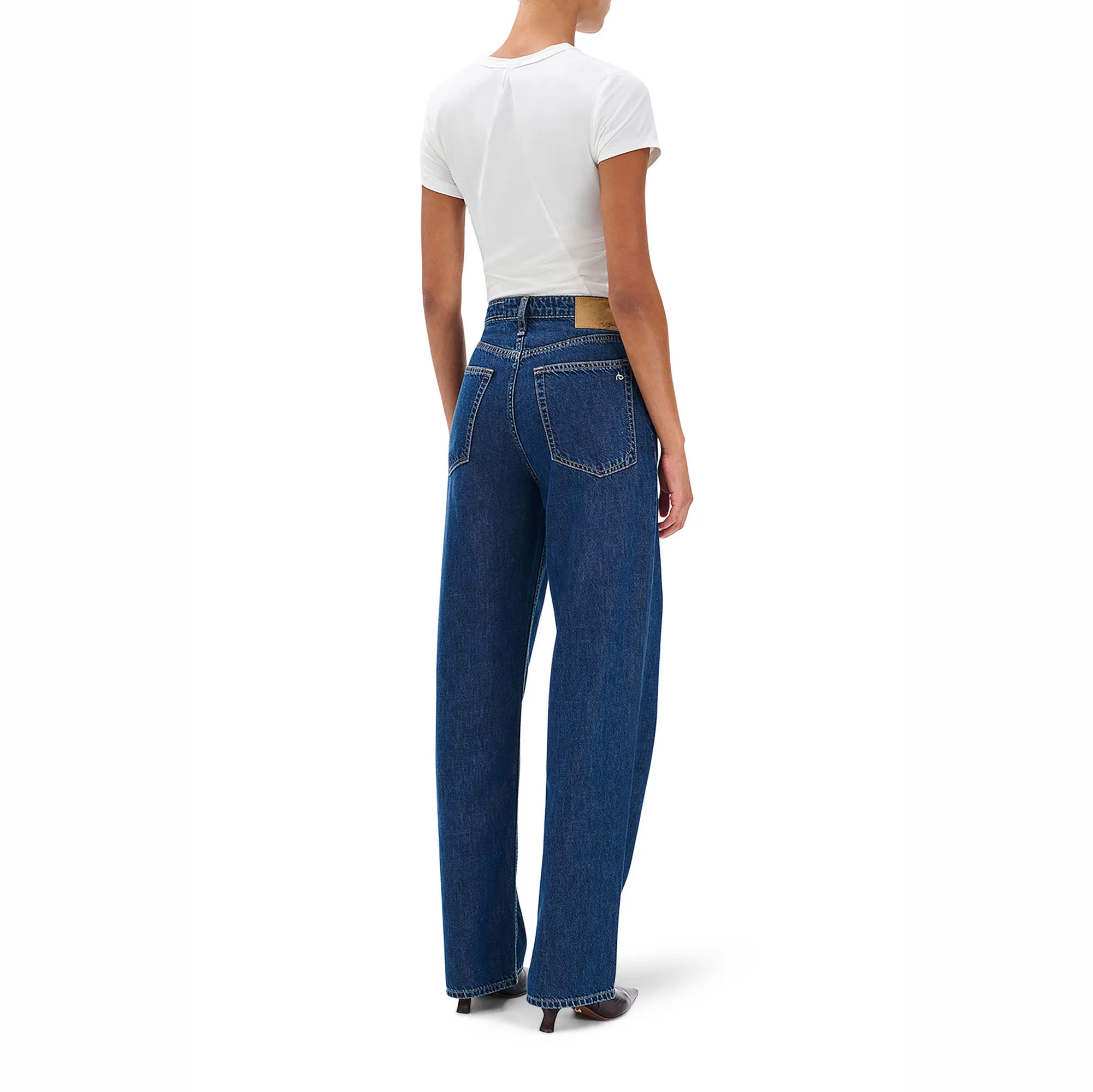 RAG & BONE Logan Wide Leg Jeans in Wellbrook - Image 3