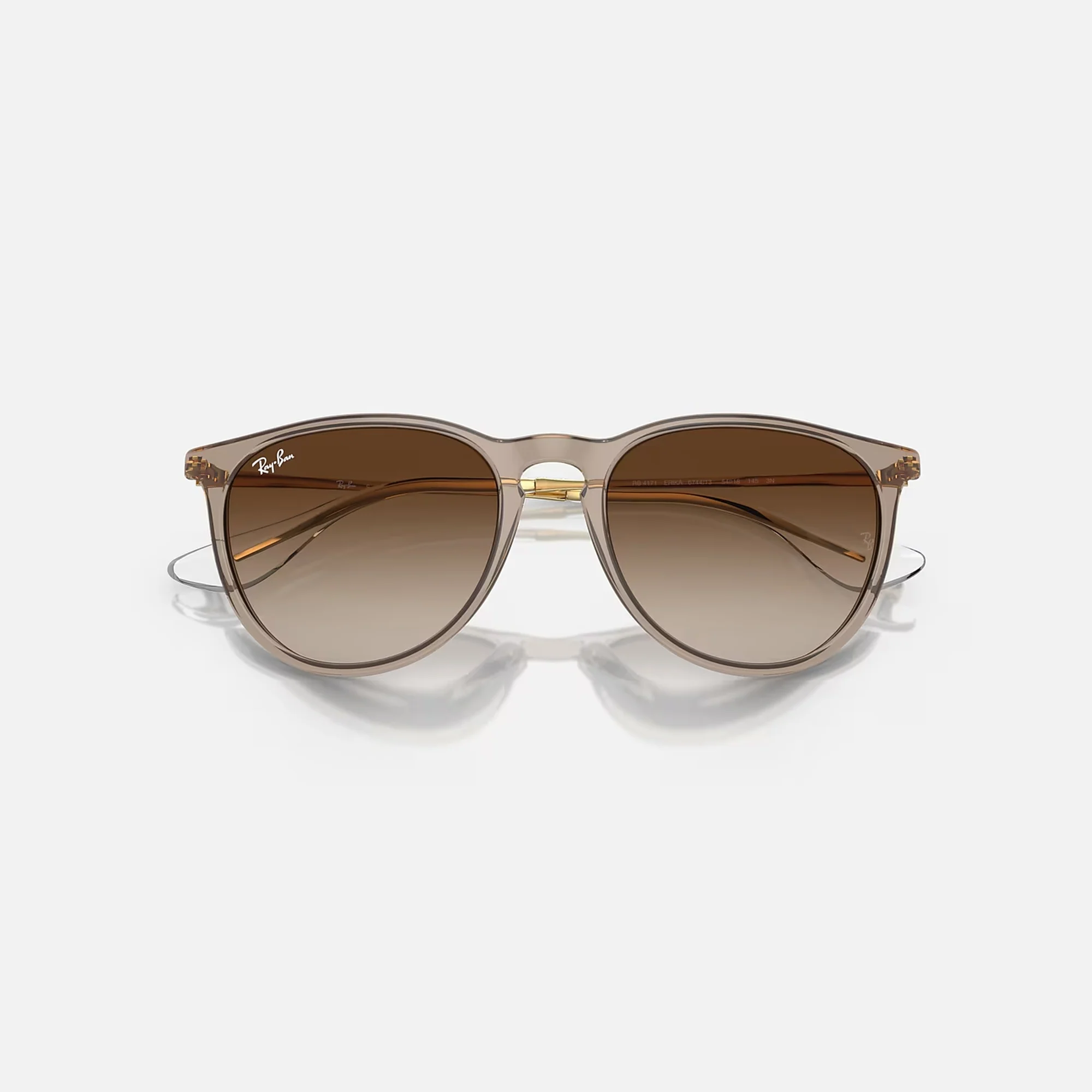 RAY-BAN Erika Sunglasses in Transparent Light Brown - Image 5