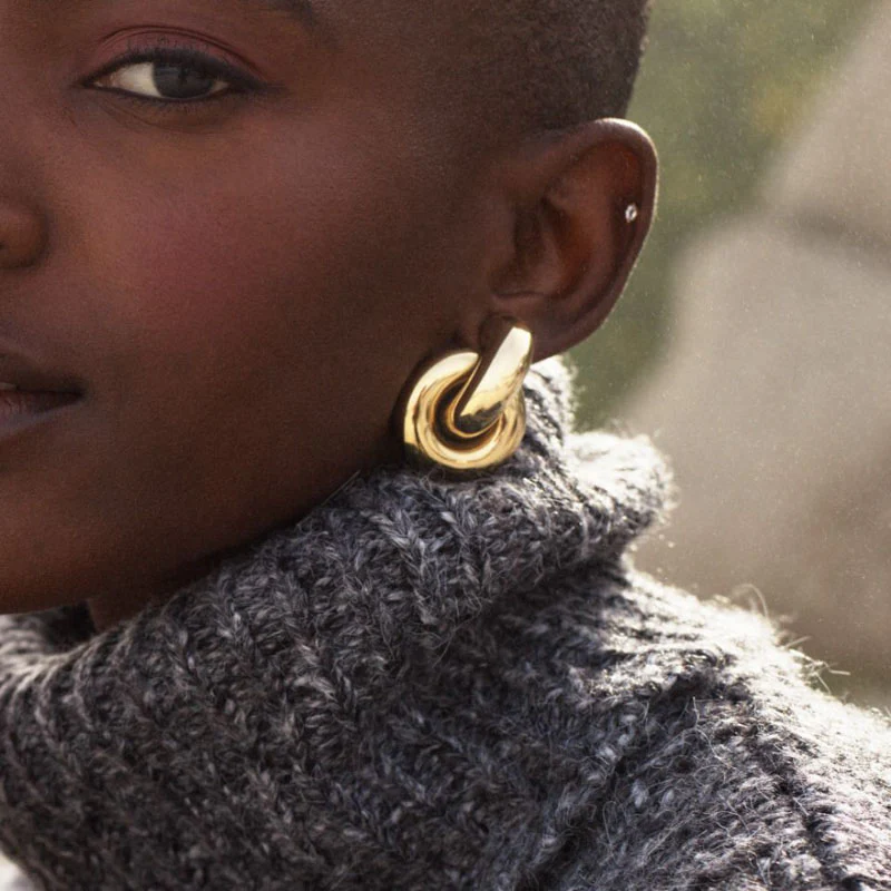 EDBLAD Redondo Studs L in Gold - Image 3
