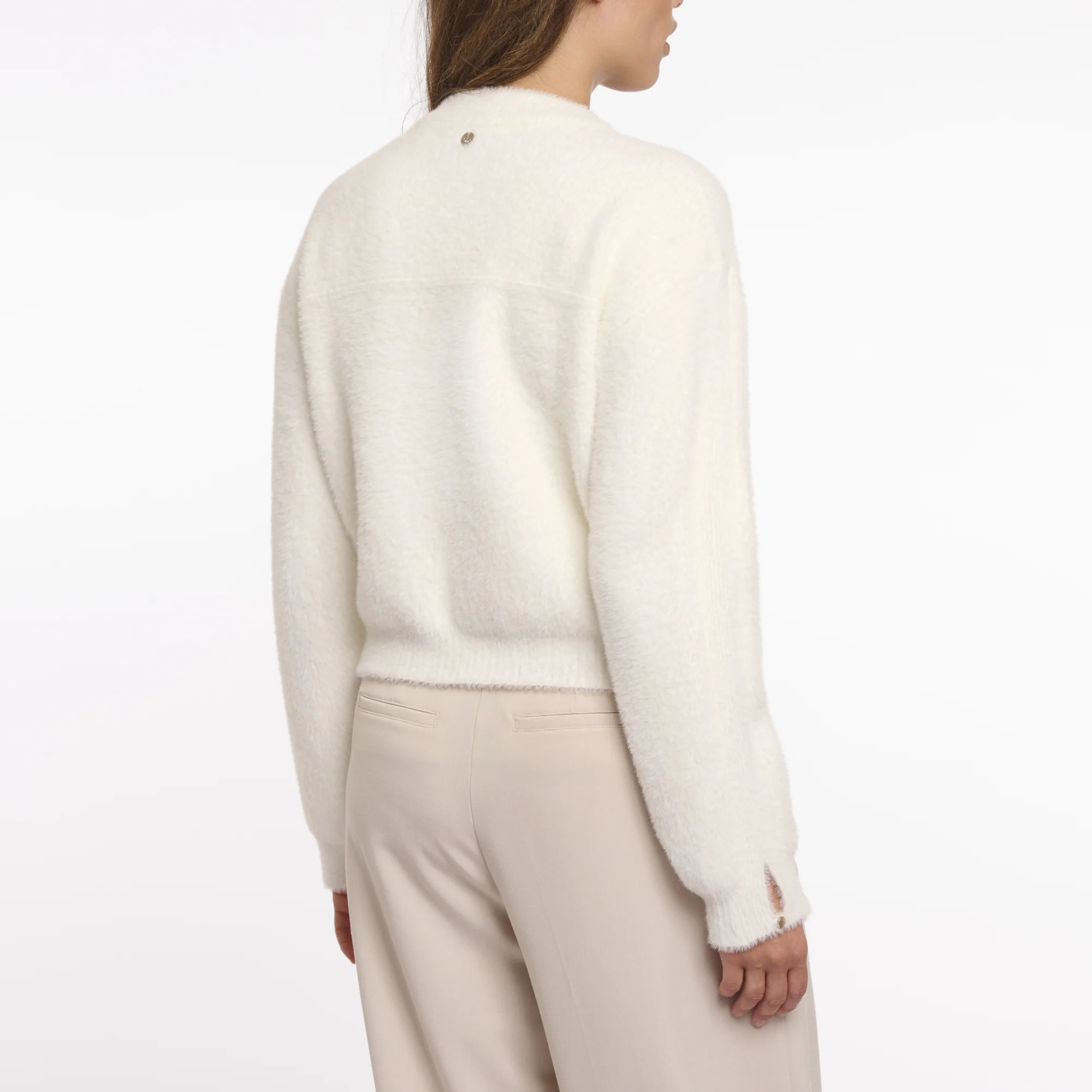 RINO & PELLE Bento Short Cardigan in Snow White - Image 3