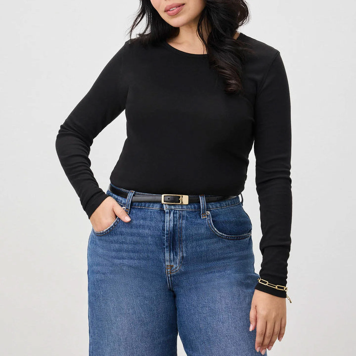 SPLENDID Classic LS Crew in Black - Image 4