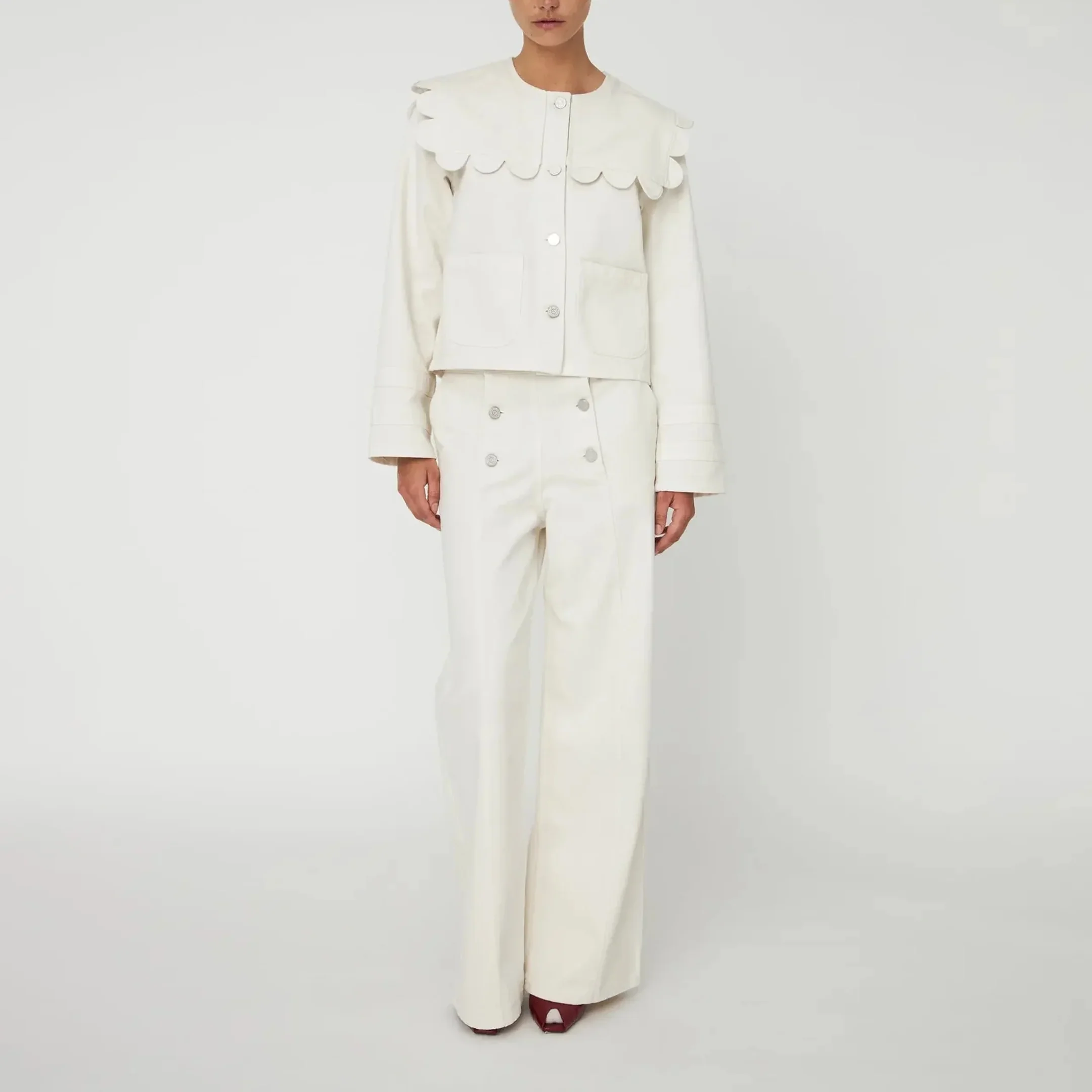 STELLA NOVA Sailors Jacket in Almost White - Image 2
