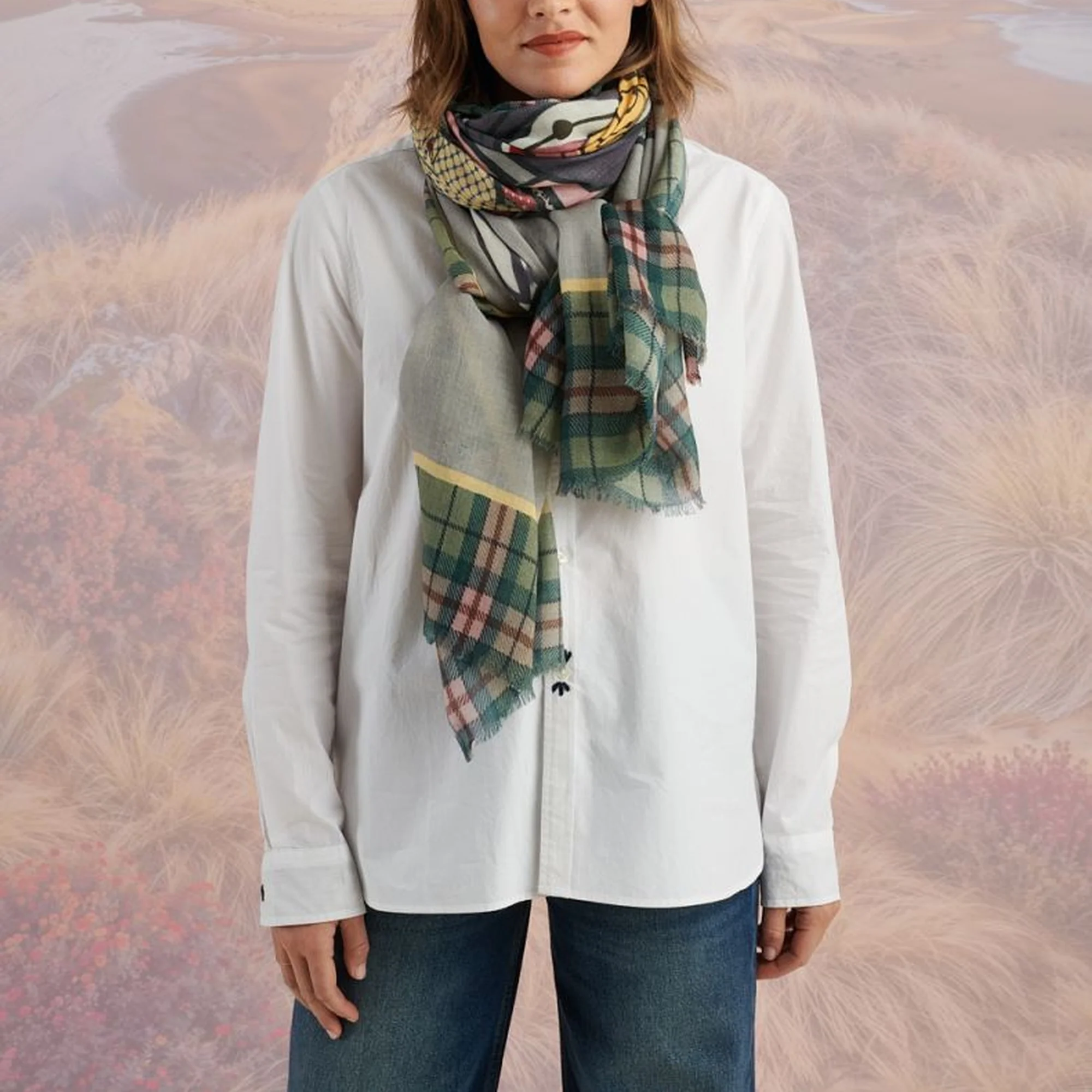 STORIATIPIC Franca Scarf in Grey - Image 2