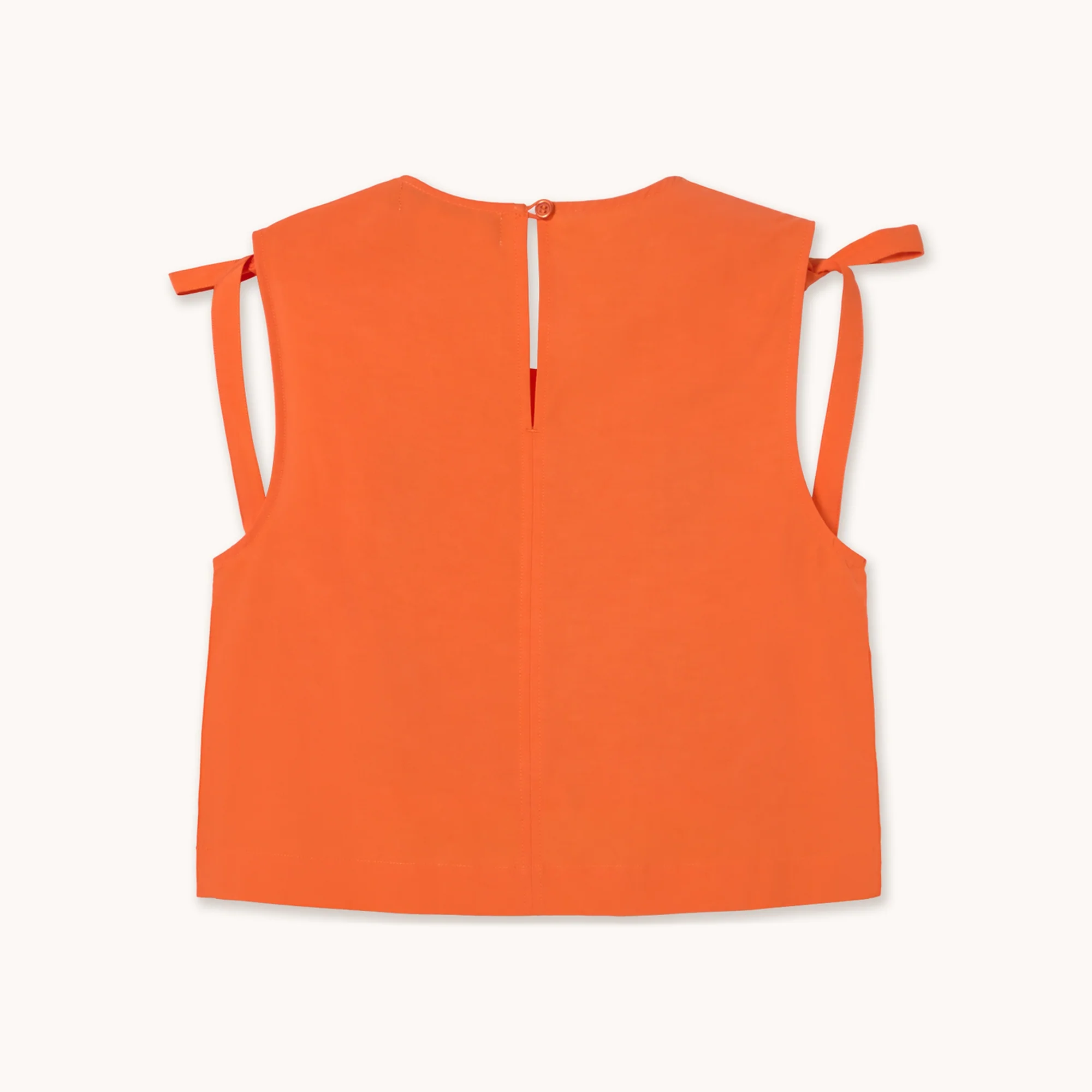 THE TINY BIG SISTER Embroidered Top  in Orange - Image 6