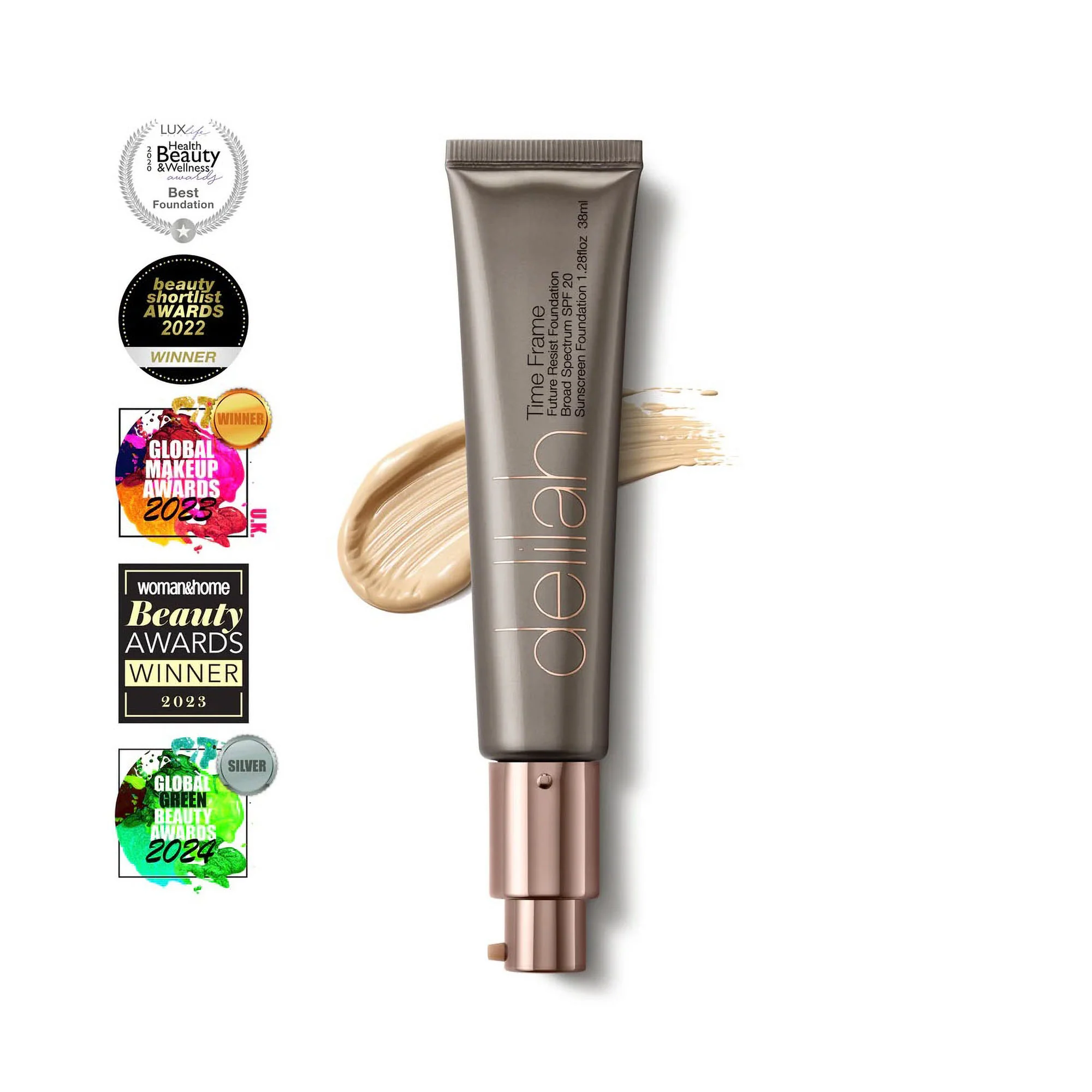 DELILAH Time Frame Future Resist Foundation SPF 20 in Buttermilk
