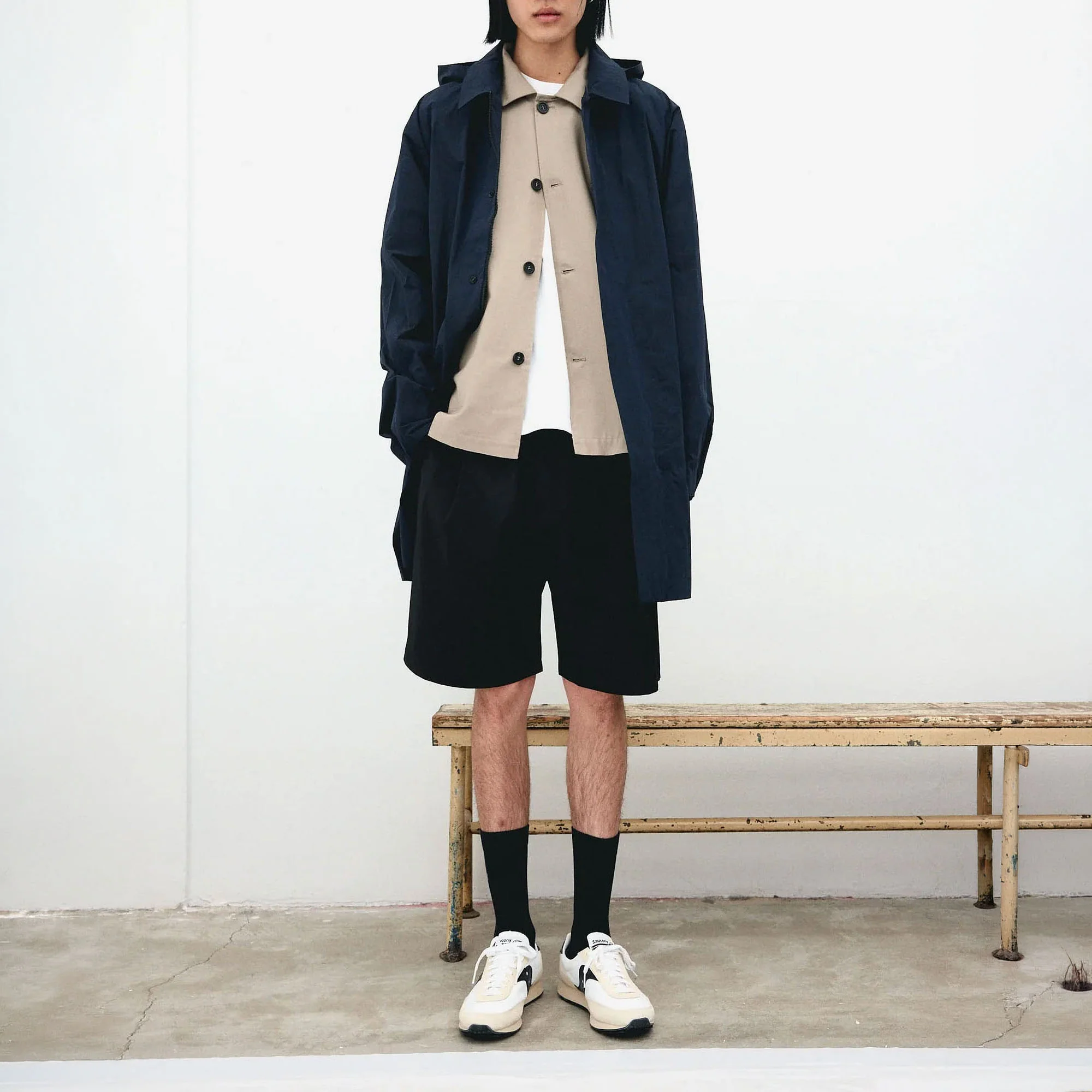 UNFEIGNED Light Technical Parka in Dark Navy