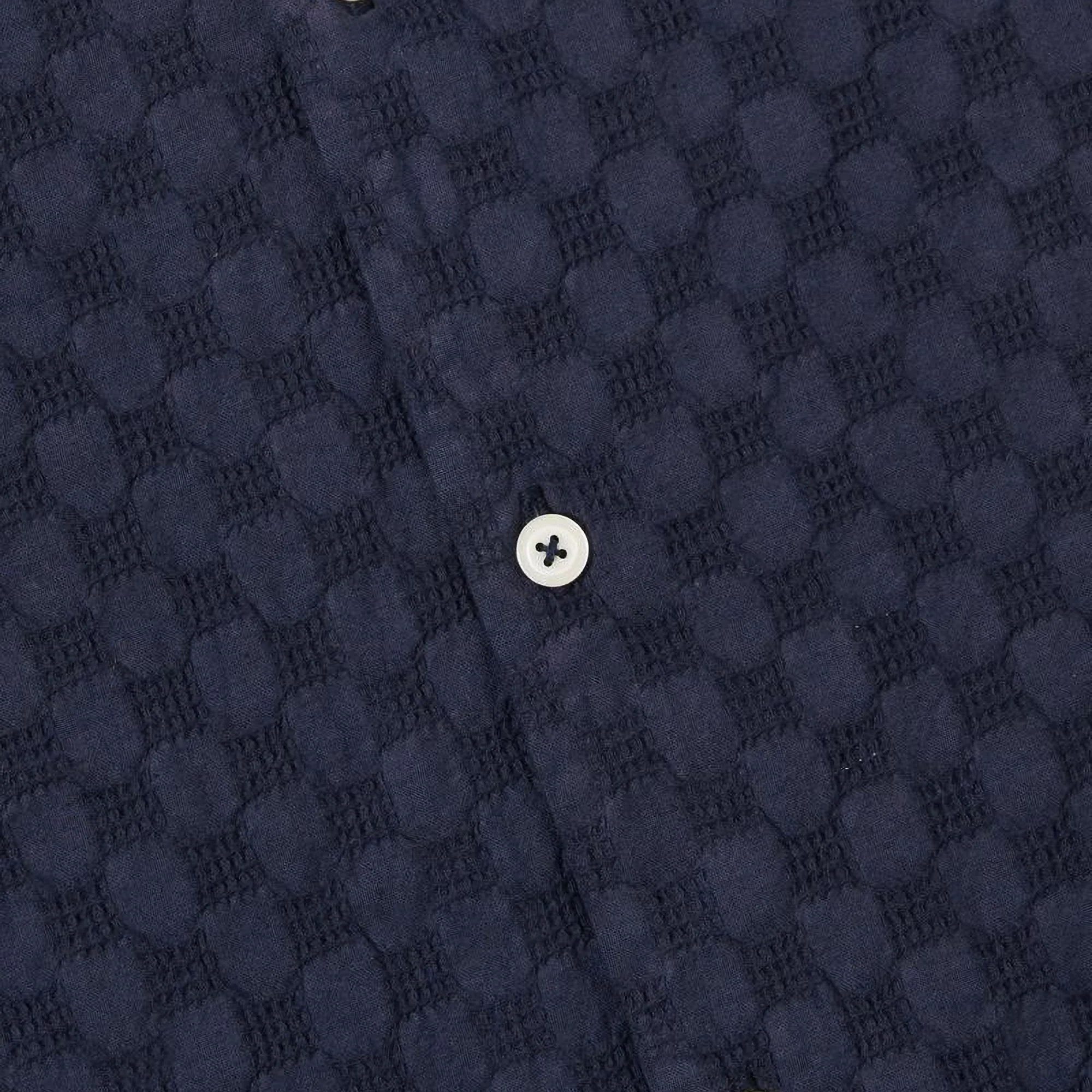 UNIVERSAL WORKS Road Shirt in Navy - Image 3