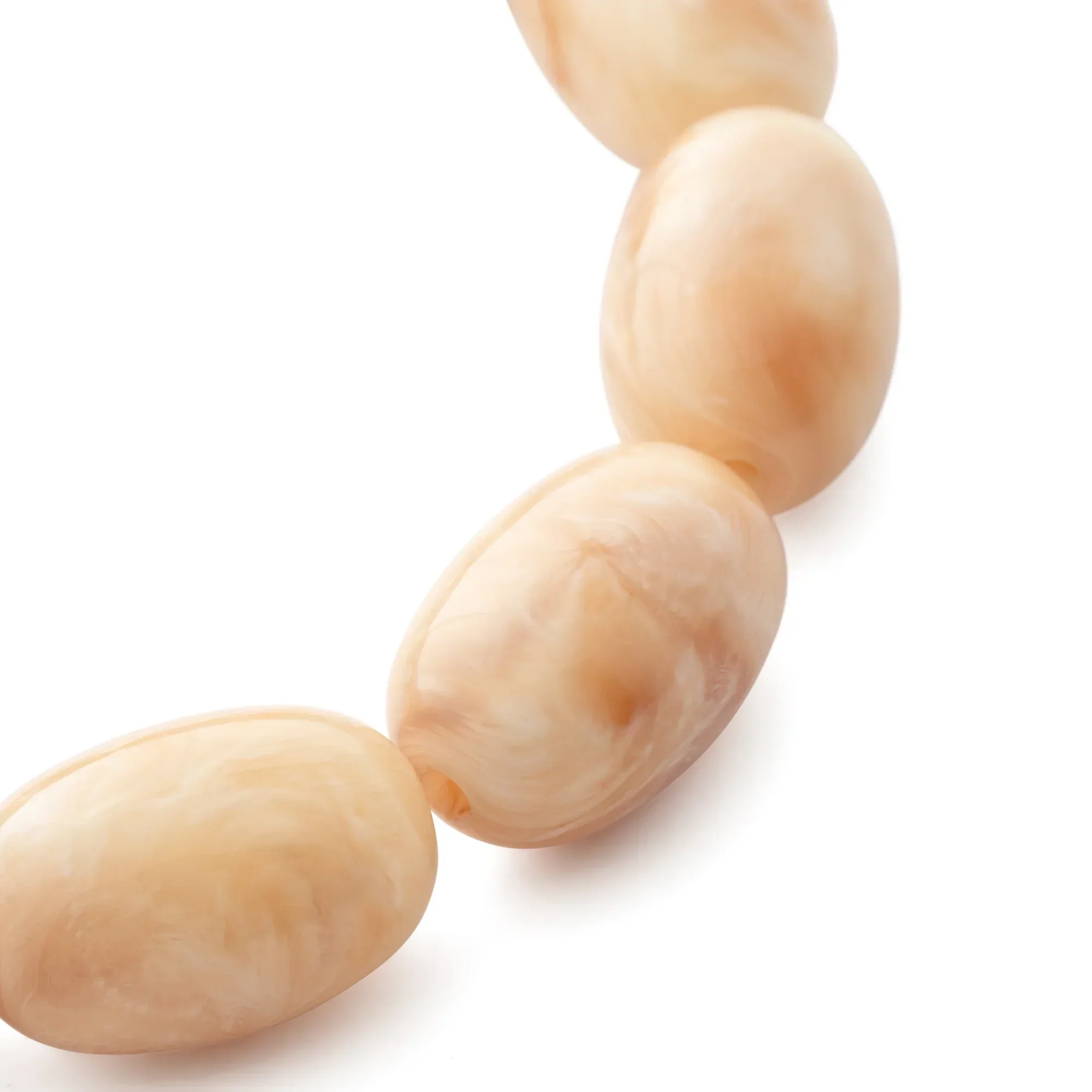 VANESSA BARONI Olive Flex Bracelet in Creme Brulee Marble - Image 3