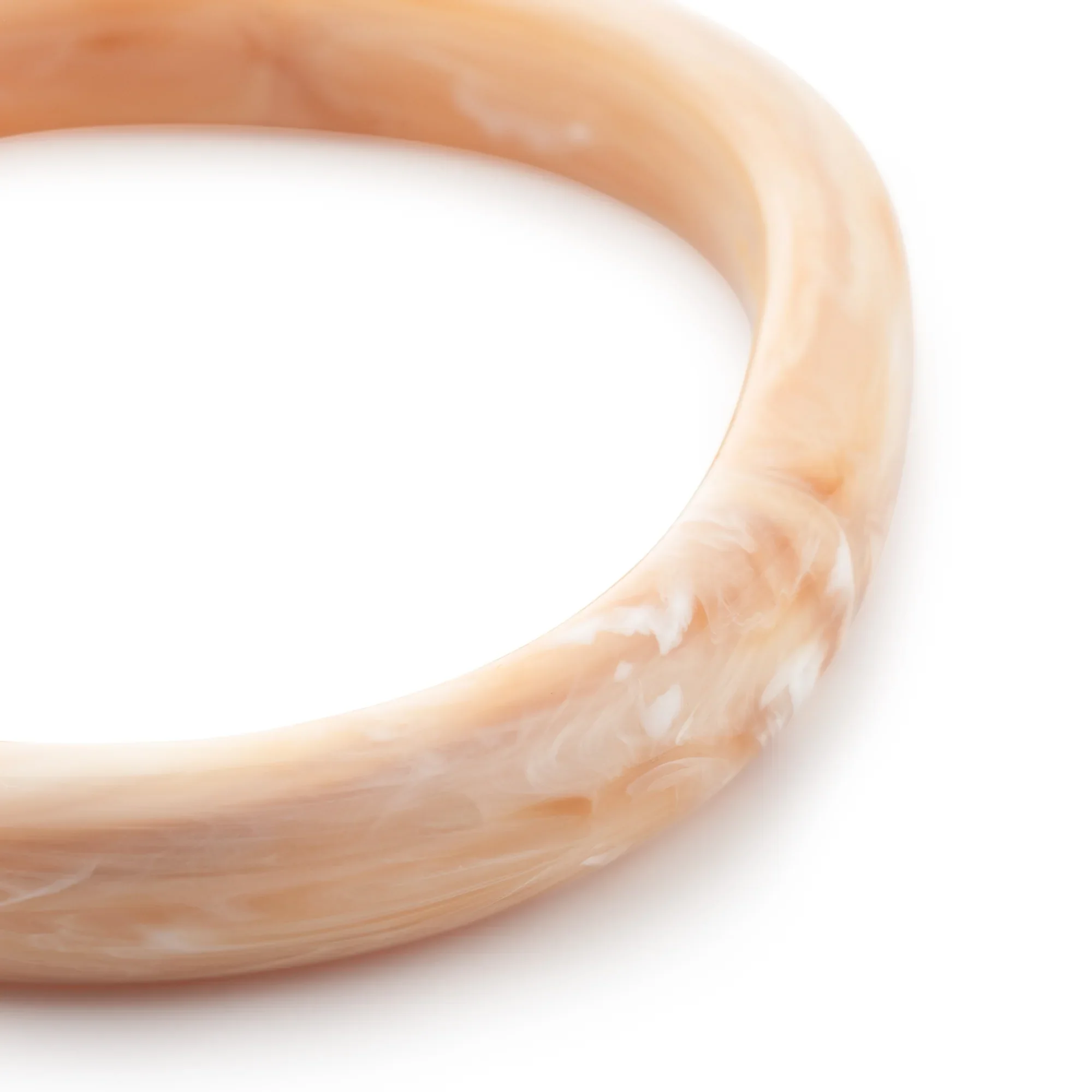 VANESSA BARONI Soft Edge Bangle  in Creme Brulee Marble - Image 3