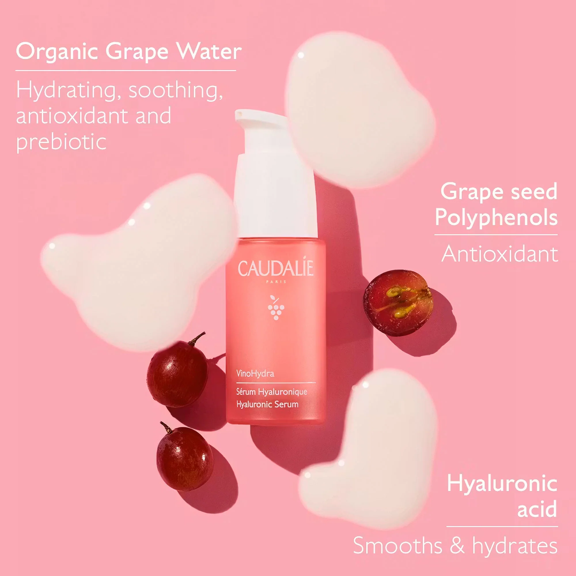 CAUDALIE Vinohydra Hyaluronic Serum 30ml - Image 3